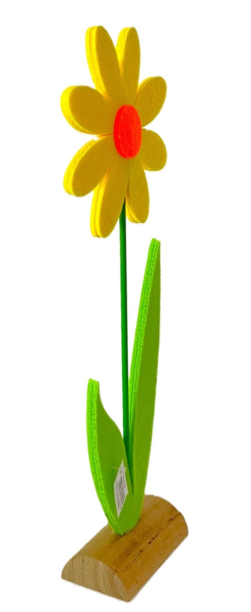 Kunstblume Filzblume Aufsteller Sonnenblume Frühling 33 cm, Scheulen GmbH, Höhe 33 cm