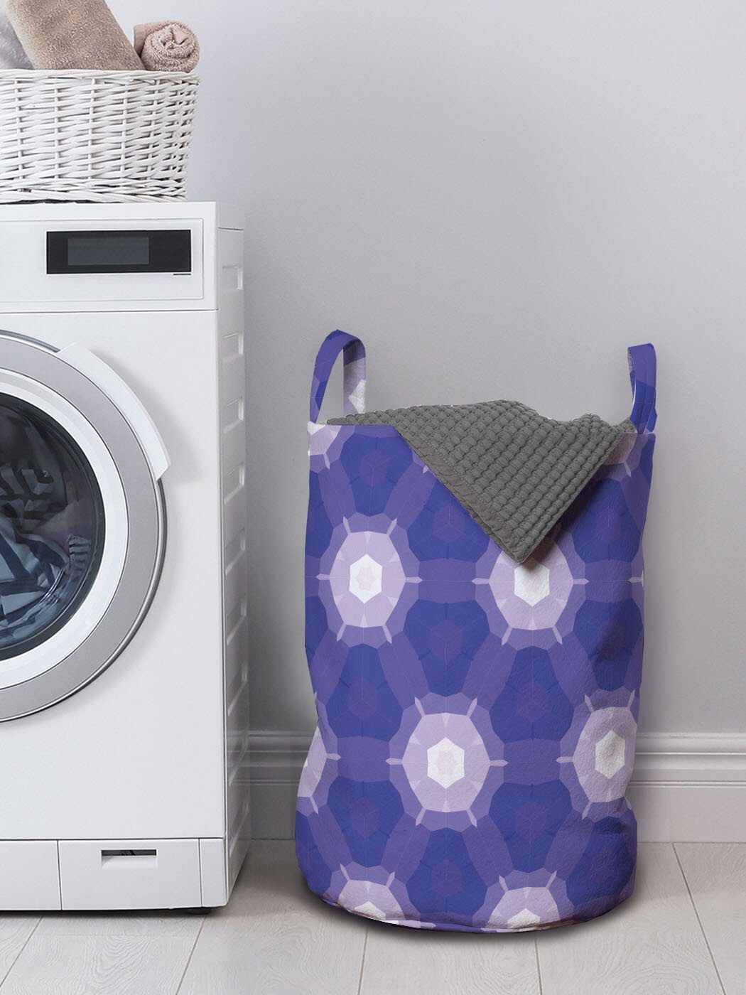 Griffen für Dreamy Muster Wäschekorb mit Abakuhaus Waschsalons, Wäschesäckchen Kordelzugverschluss Abstrakt