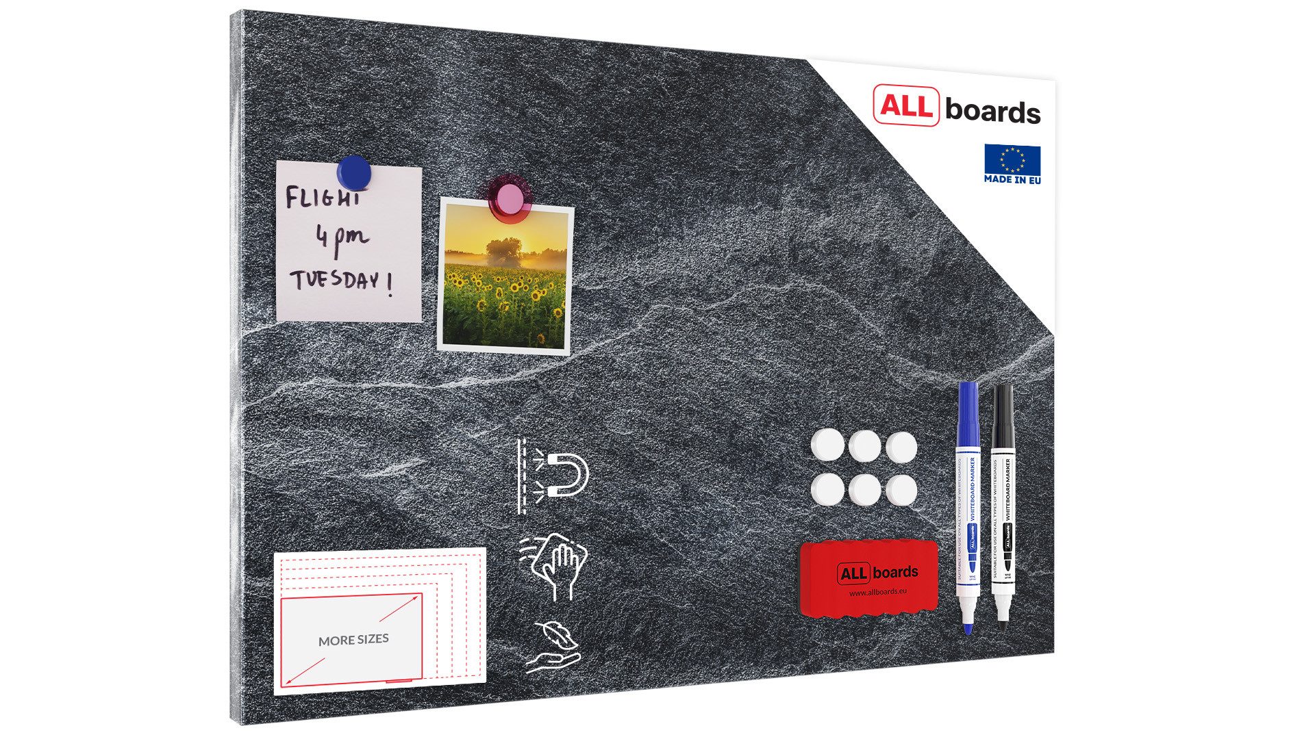 ALLboards Magnettafel ALLboards Metallische Magnettafel, MetalBoard, DARK S günstig online kaufen