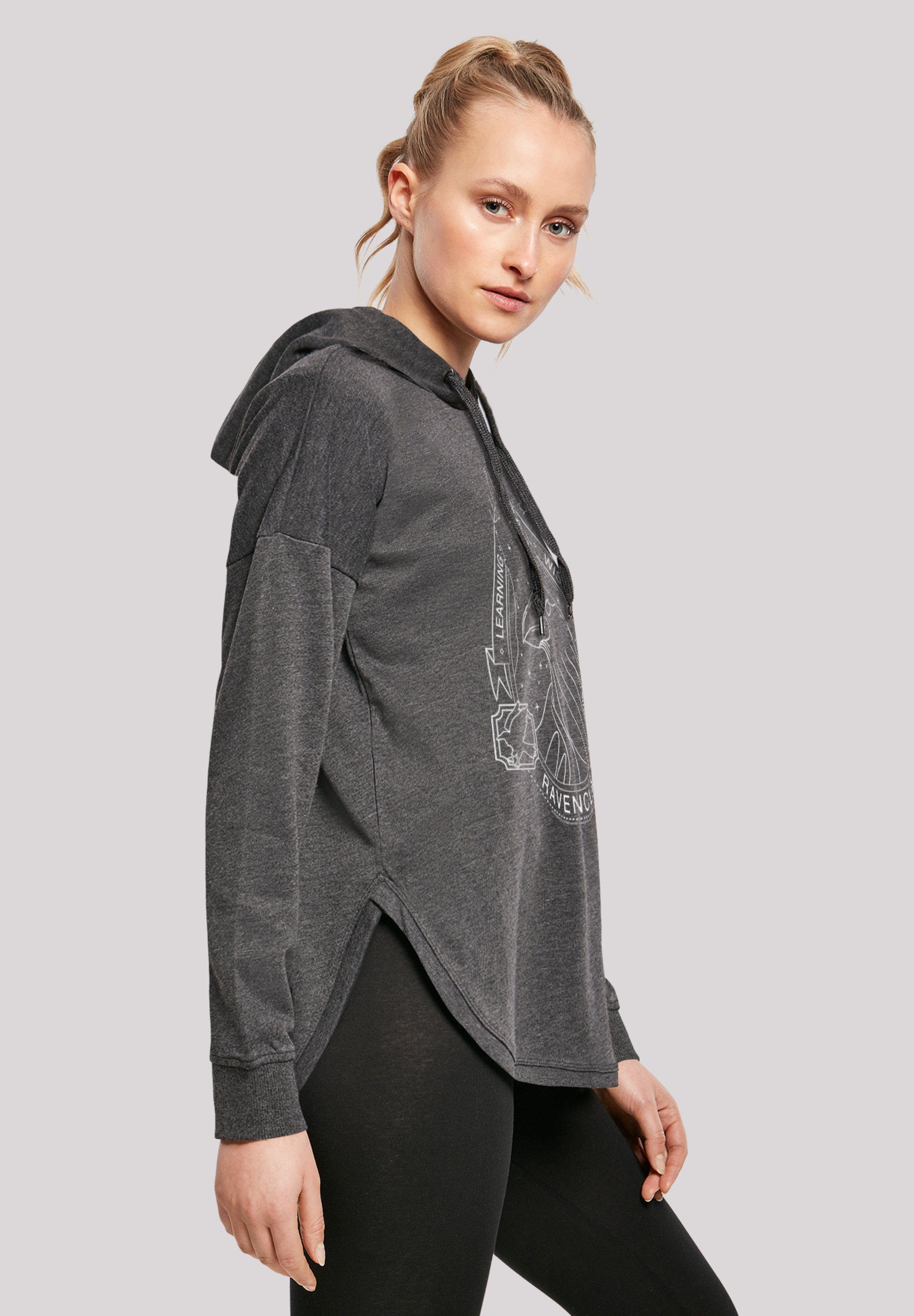 Harry Kapuzenpullover Damen Oversized Seal Potter Ladies Hoody charcoal with (1-tlg) Ravenclaw F4NT4STIC