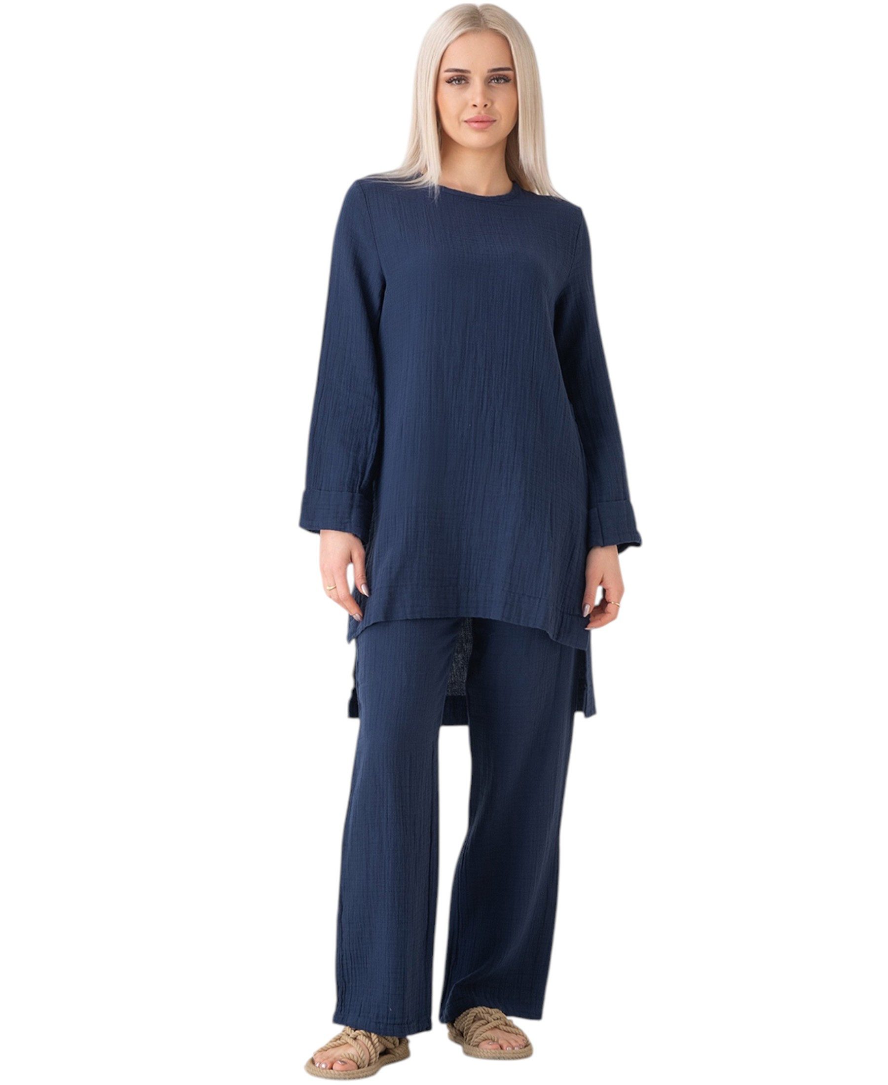 WENOR Hosenanzug Hosenanzug Tunika Set aus günstig online kaufen
