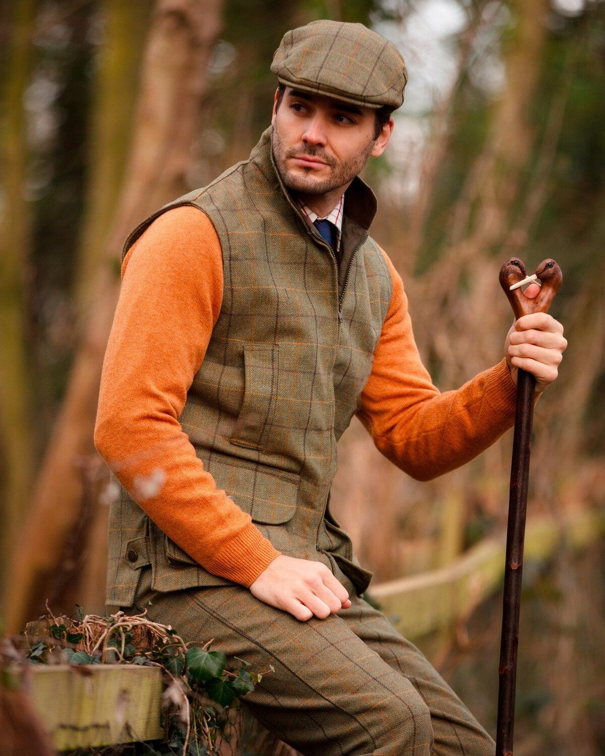 Alan Paine Jagdweste Tweedweste Rutland