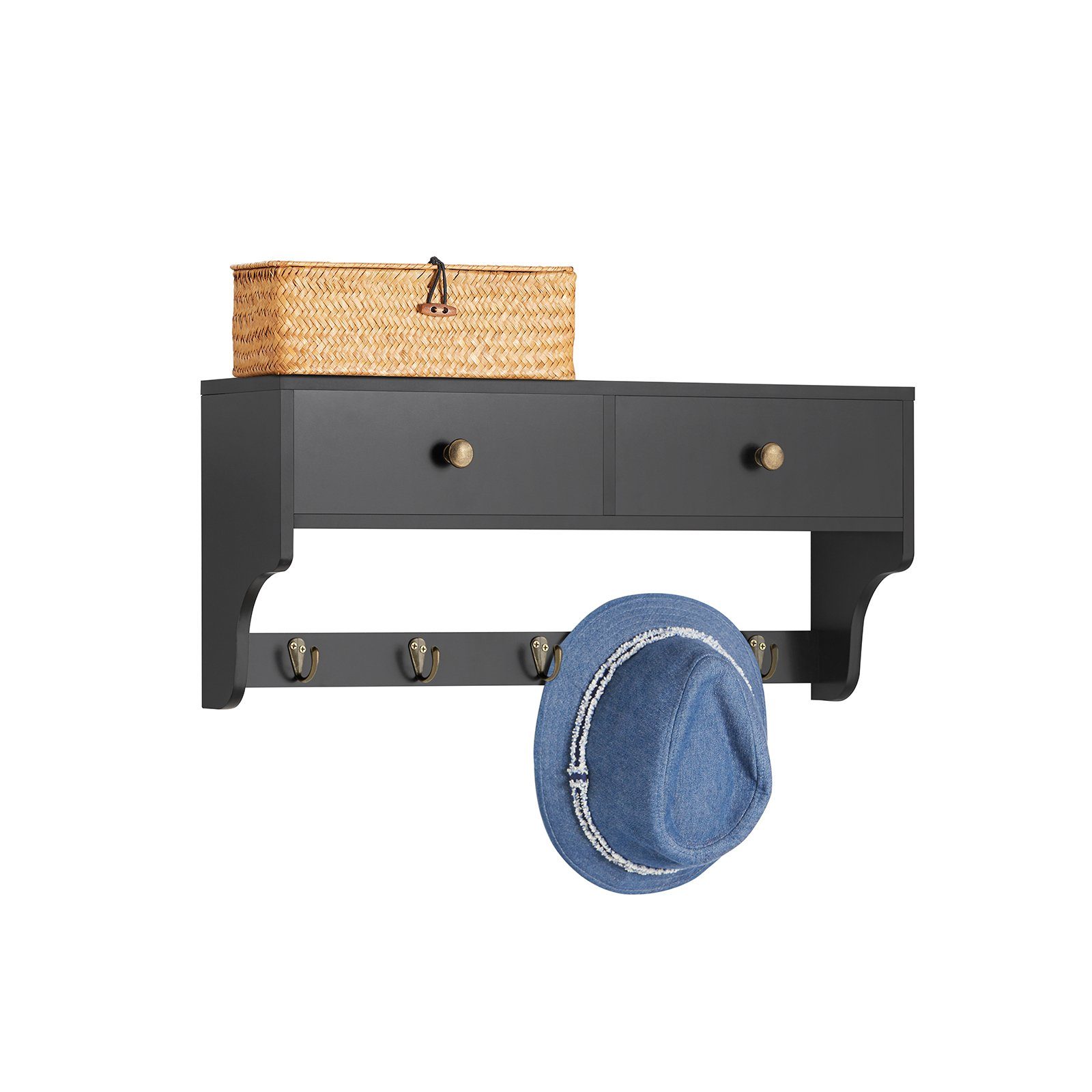 SoBuy Wandgarderobe FRG178, Schweberegal für Wohnzimmer, Schlafzimmer, Küch günstig online kaufen