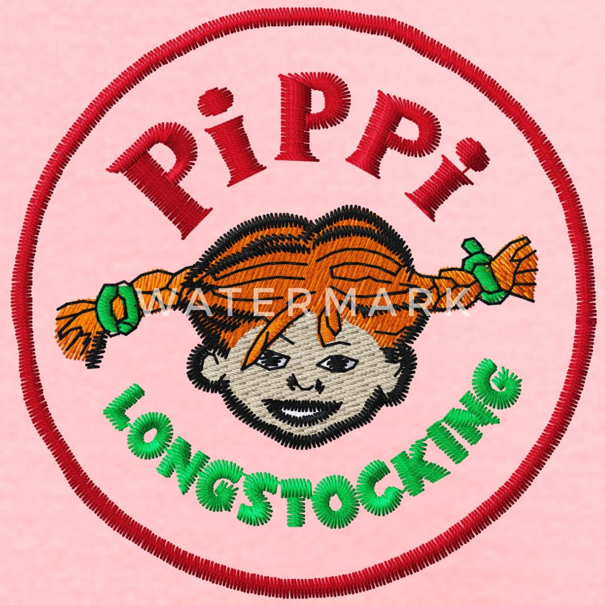 Spreadshirt Hoodie Pippi Langstrumpf Portrait Rundes Logo Kinder Premium Hoodie (1-tlg)