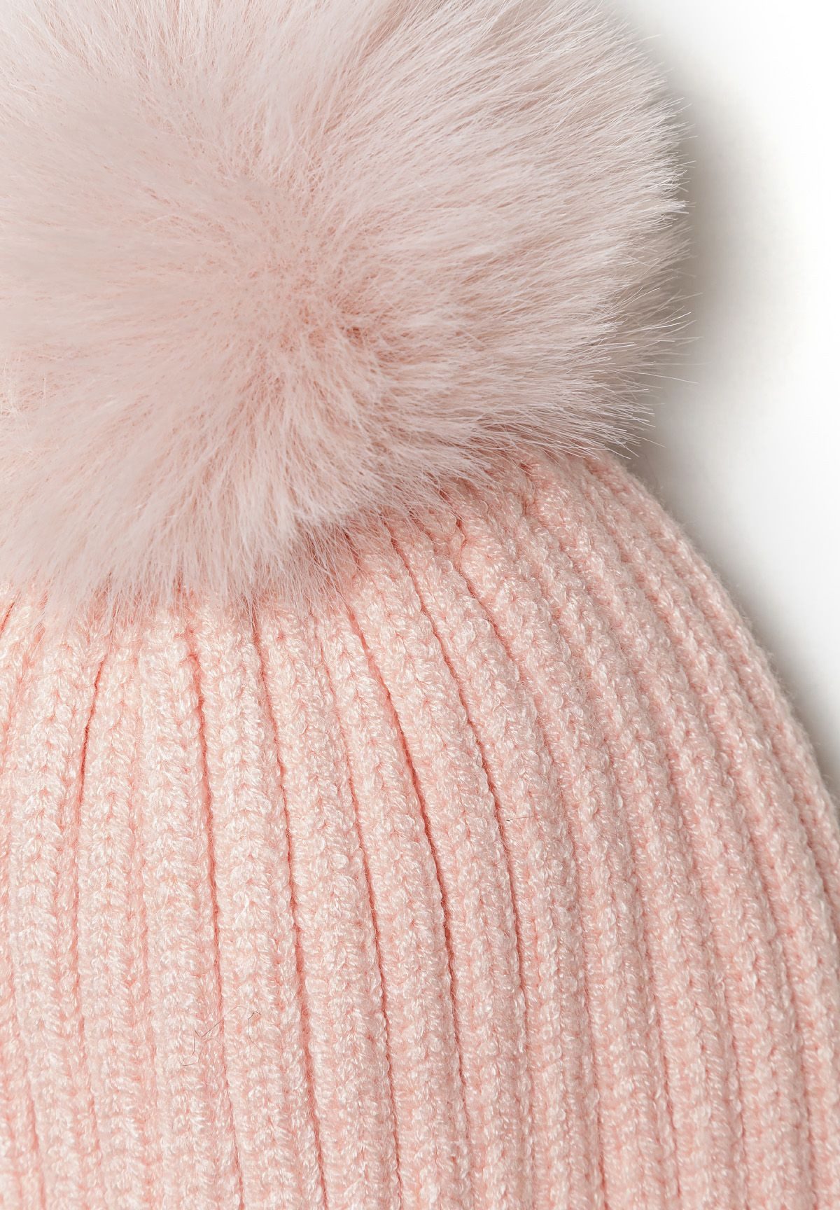 MINOTI Bommelmütze Strickmütze in Pastellfarbe Wintermütze in Pastellfarbe, mit Bommel und Umschlag