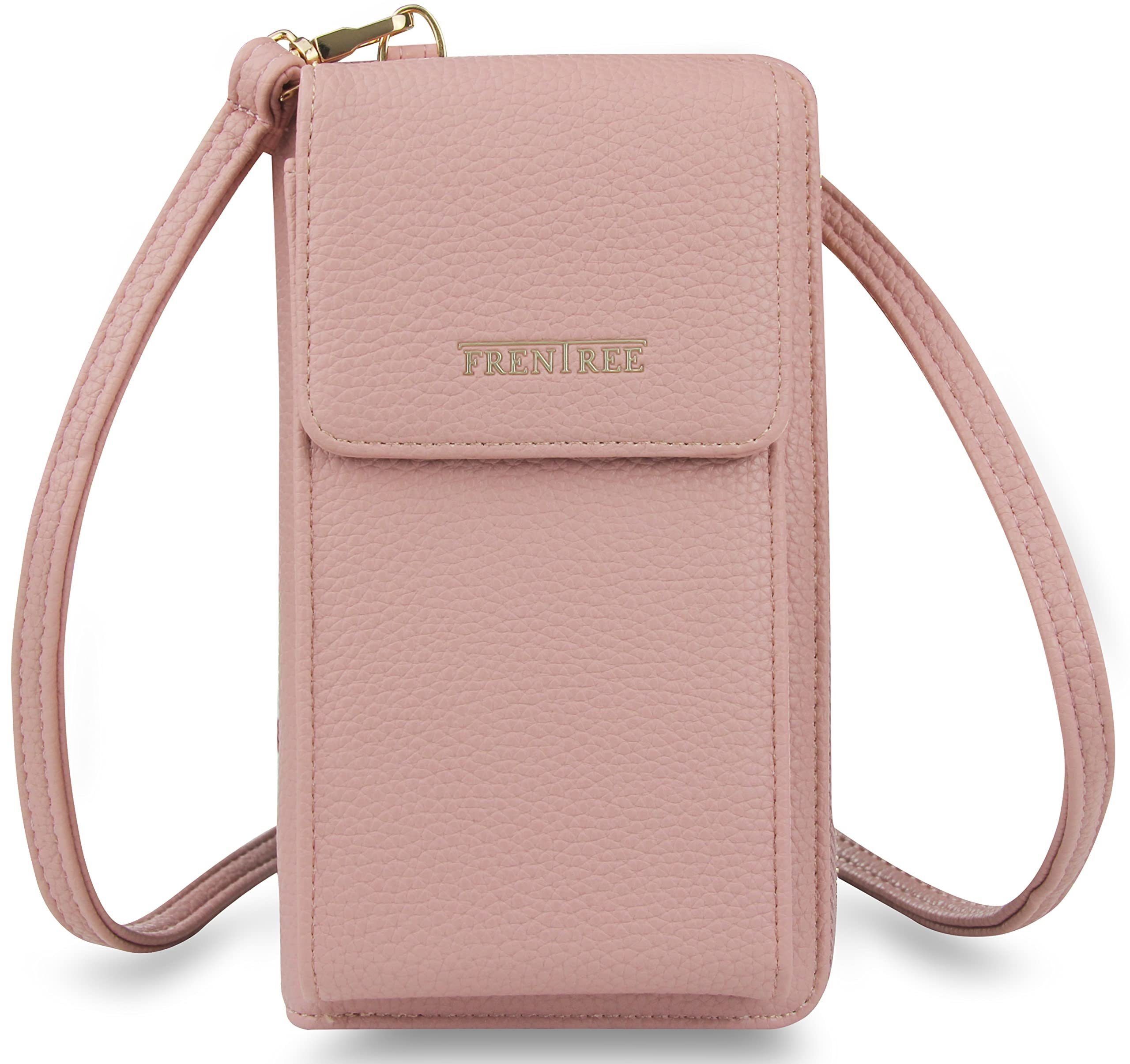 Frentree Schultertasche Damen Cross-Body Handtasche mit Handyfach und Portemonnaie, Umhängetasche mit vielen Fächern