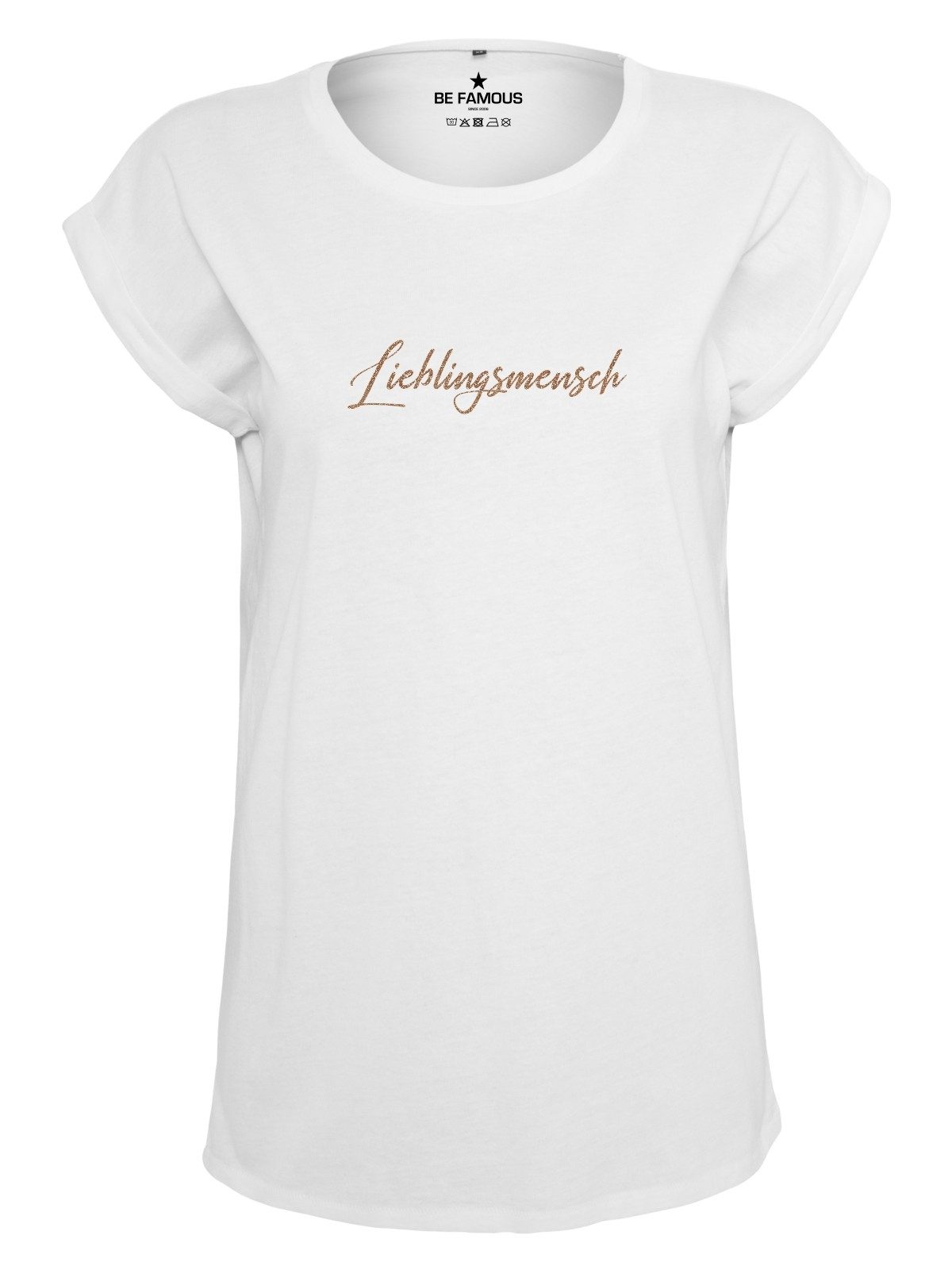 Be Famous Print-Shirt Classic Roll Up günstig online kaufen