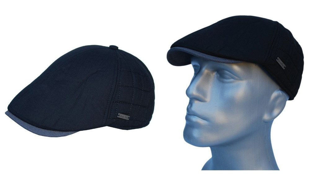 Schiebermütze 6-PANEL REGEN FLATCAP wasserabweisend Ohrenklappen