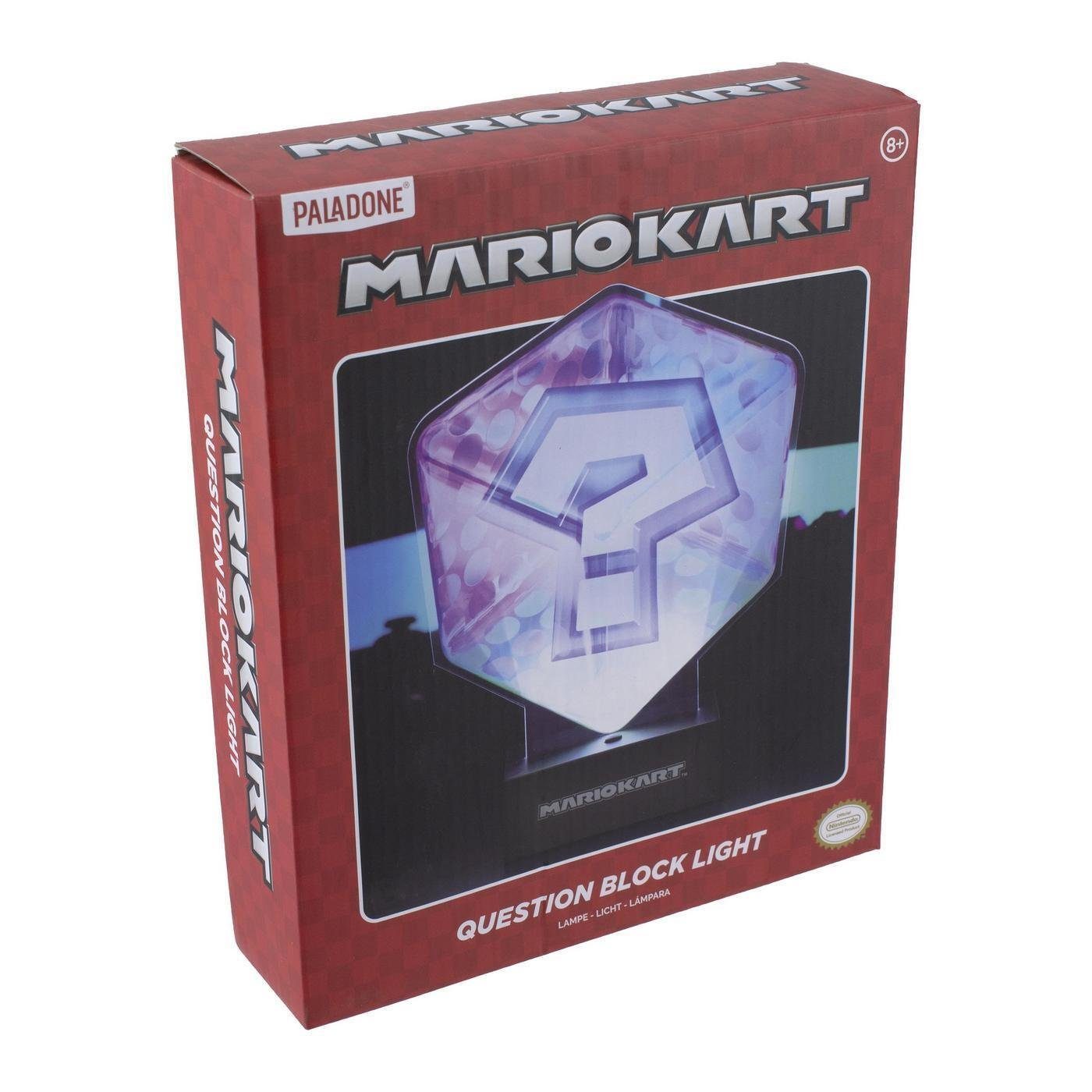 Paladone Nachttischlampe Super MARIO KART Fragezeichen Lampe Tischlampe Question Block