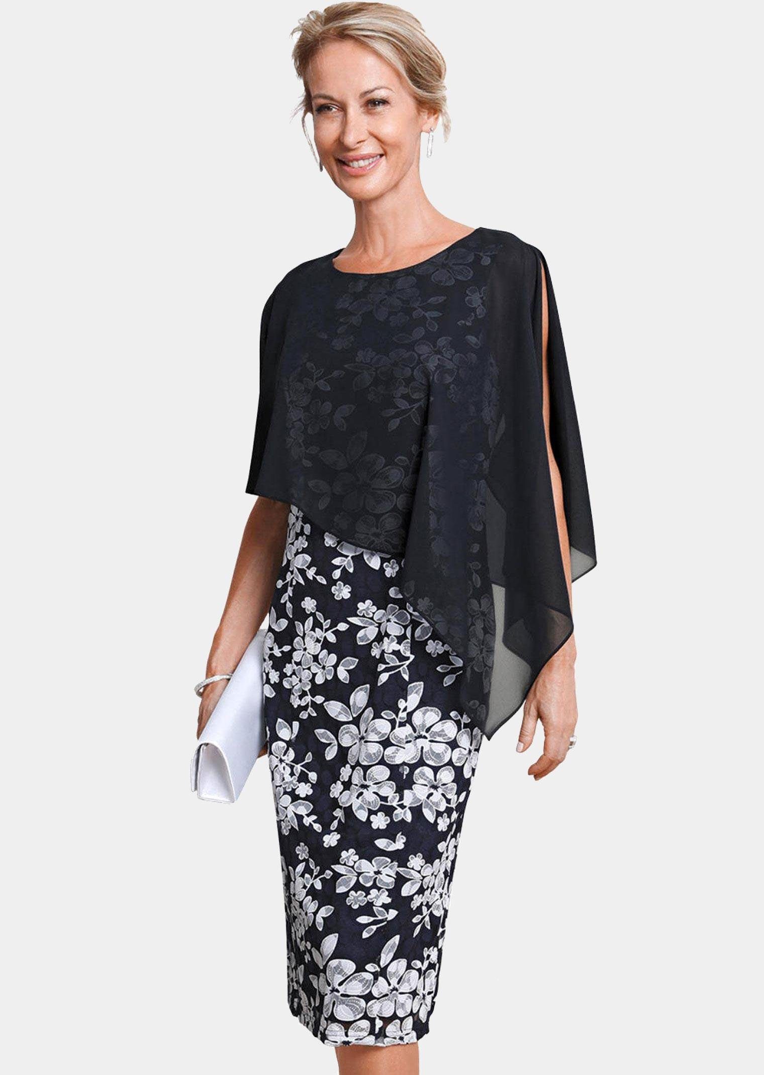 GOLDNER Abendkleid »Kleid aus eleganter Spitze mit Chiffonüberwurf« Ohne  online kaufen | OTTO