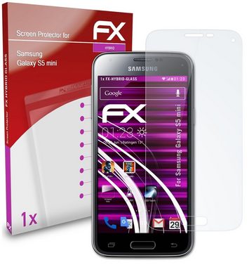 atFoliX Schutzfolie Panzerglasfolie für Samsung Galaxy S5 mini, Ultradünn und superhart