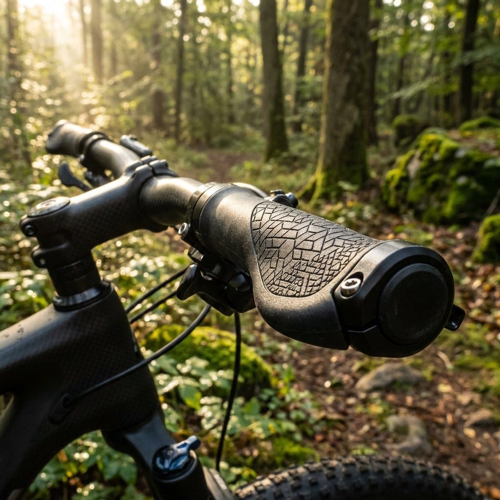 XLC Fahrradlenkergriff XLC Griffe Ergosport 138mm, schwarz, mit Schraubensicherung