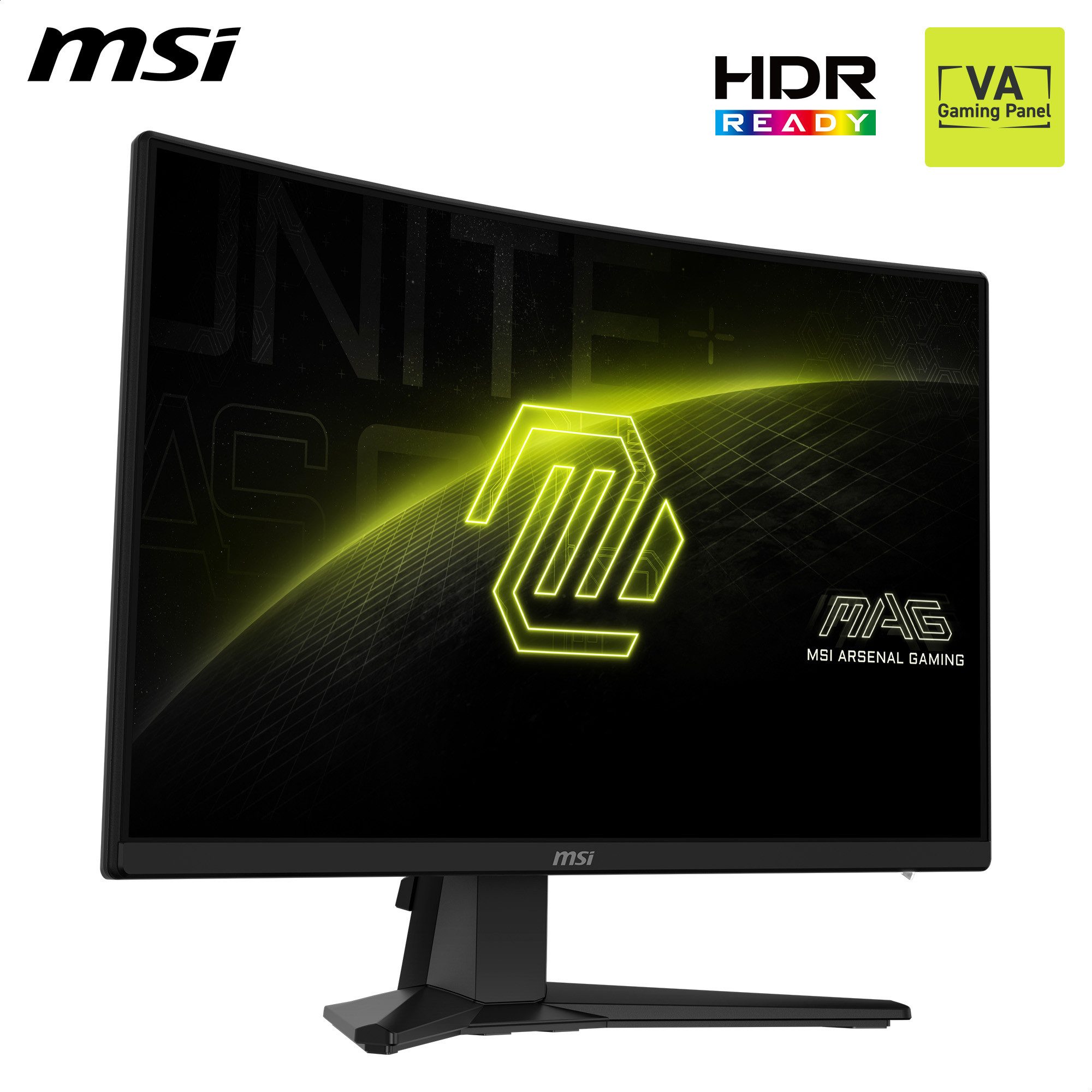 MSI MAG 242C Gaming-Monitor (59,9 cm/24 ", 1920 x 1080 px, Full HD, 1 ms Reaktionszeit, 180 Hz, VA LED, neigbar)