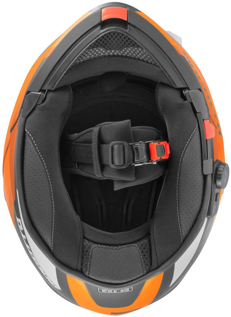 Bogotto Motorradhelm V271 BT Zabu Bluetooth Klapphelm, vorbereitet für Kommunikationssystem,integriertes Kommunikationss