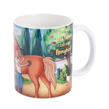 United Labels® Tasse Bibi & Tina Tasse - Das Leben ist ein Ponyhof! aus Keramik 320 ml, Keramik