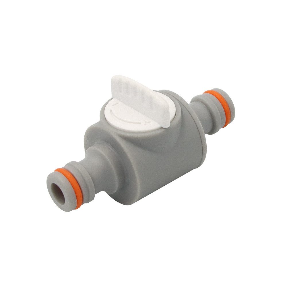 Schlauchadapter Schnellkupplungsventil mit 2 Nippel Bradas WHITE LINE