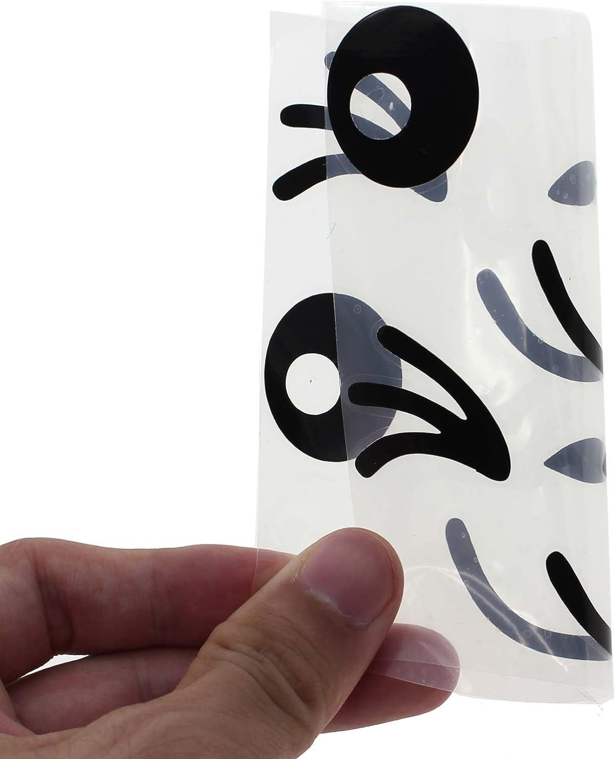 XDeer Aufkleber 2pcs Lächeln Gesicht Design für Auto Seitenspiegel Rückansicht, 3D Decal Dekoration Aufkleber Schwarz