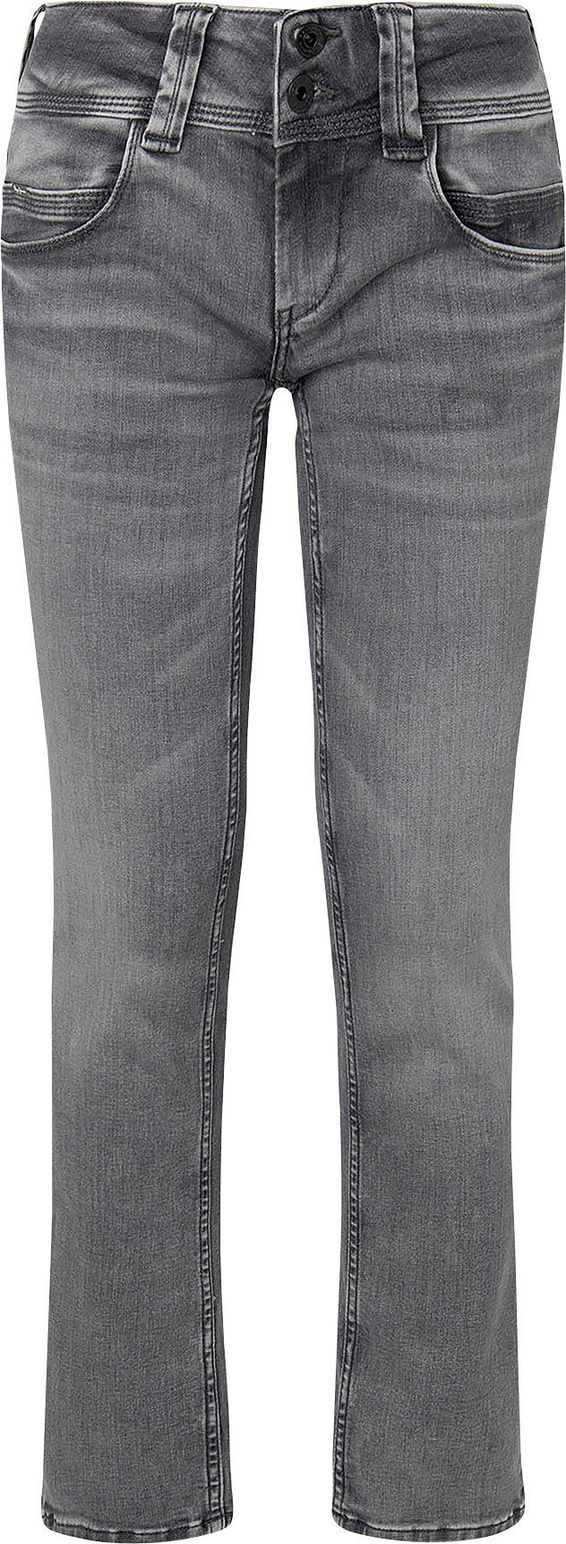 VENUS Pepe mit wiser Badge powerflex Jeans Regular-fit-Jeans grey
