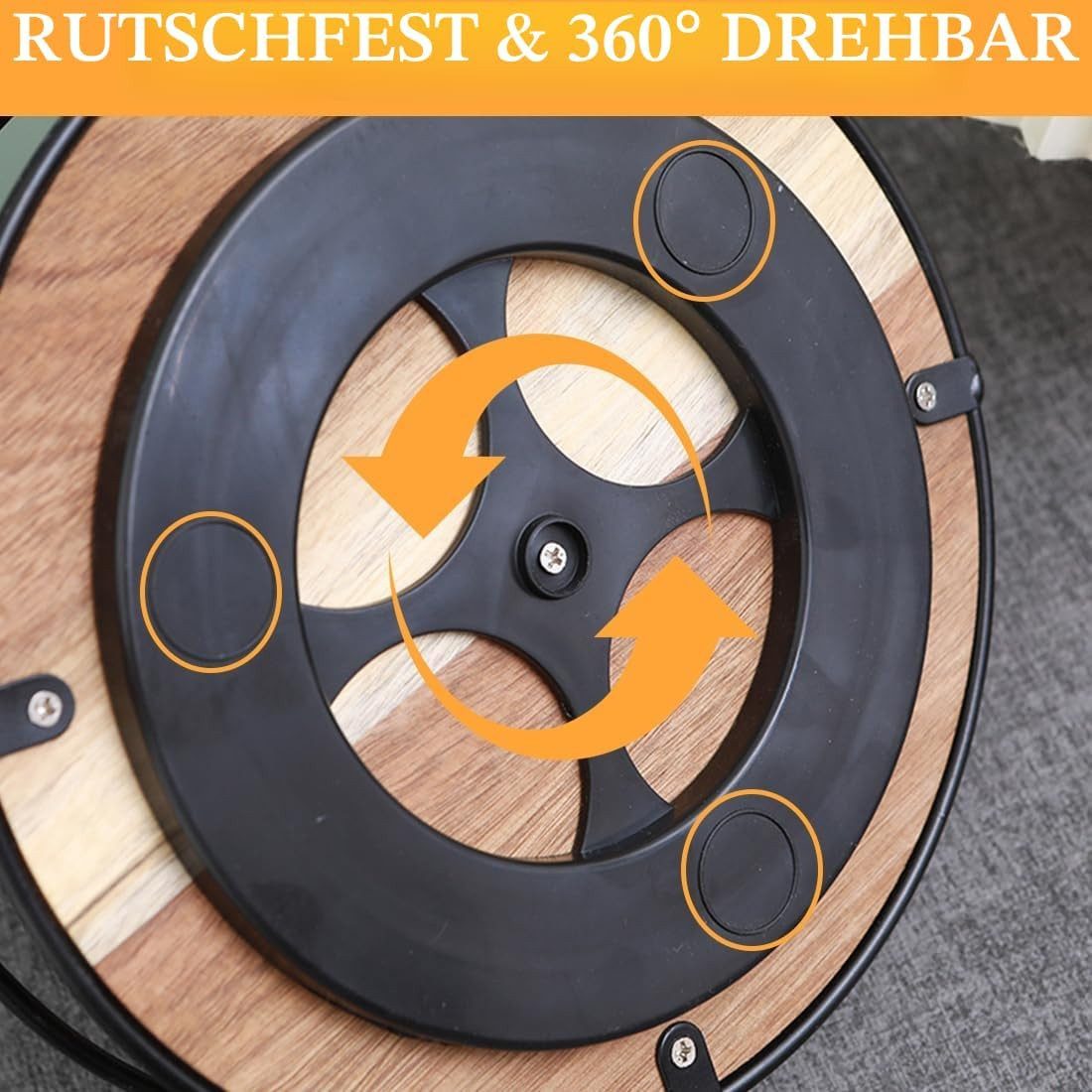 wohnTRAUM24 Küchenorganizer-Set Drehbarer Organizer – 360° Drehteller für Bad, Küche & mehr, (1-tlg), Drehteller Organizer Drehbar Gewürz Organizers Küchen Gewü – Bild 4 von 5