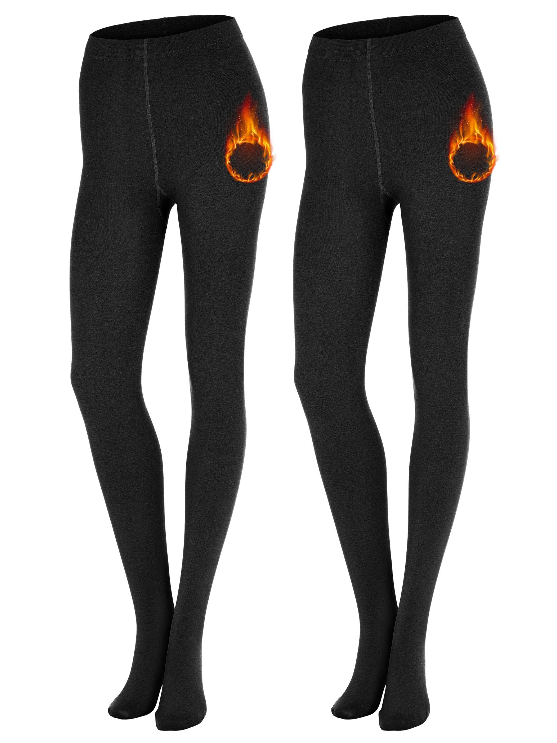 Merry Style Strumpfhose 2er Pack Strumpfhosen Damen Winter Wärme Tights Gefütterte MS-ATX-442 (1 St)