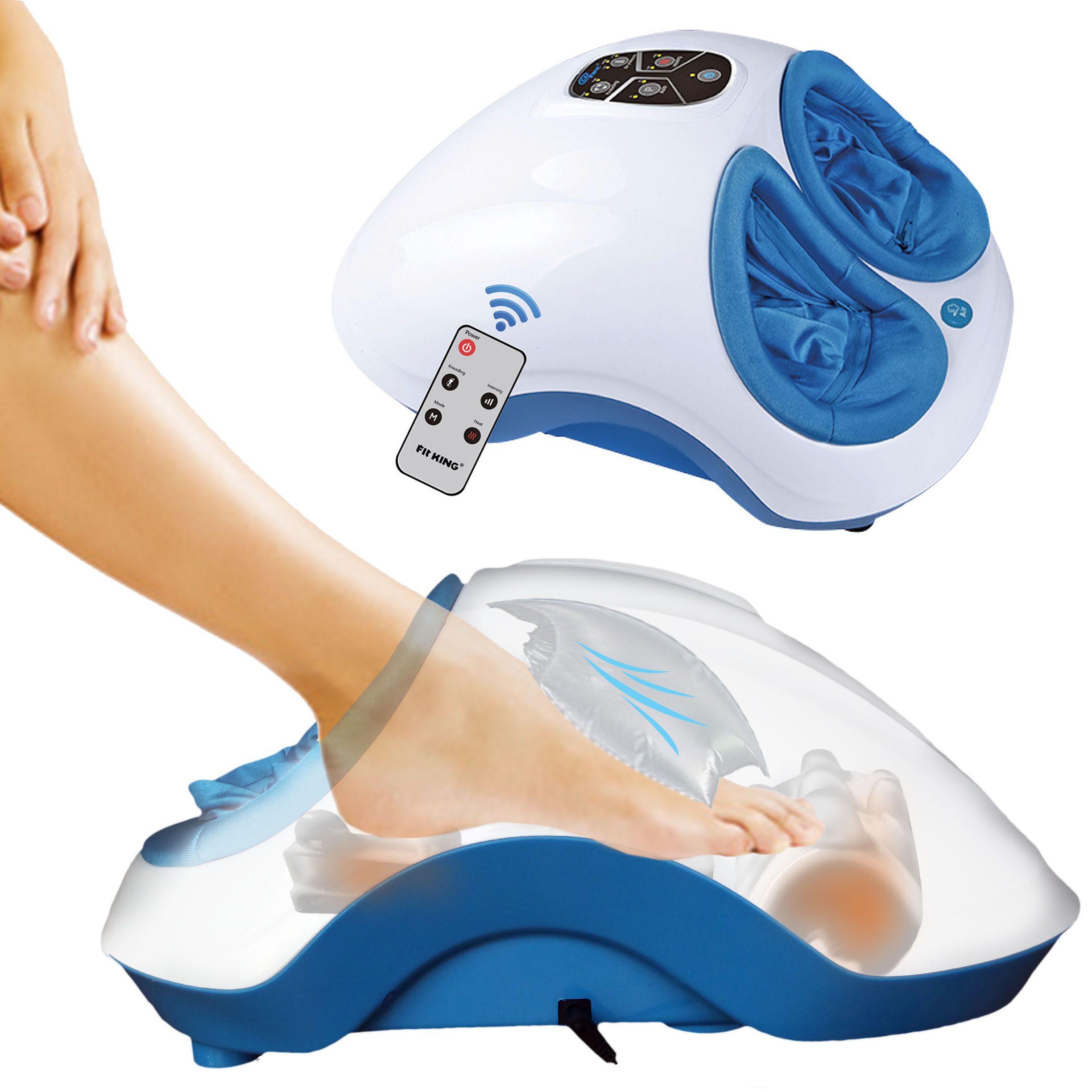Fußmassagegerät Fußmassagegerät Fuss-fit-Maxx mit 3D-Luftmassagetechnik, Fernbedienung