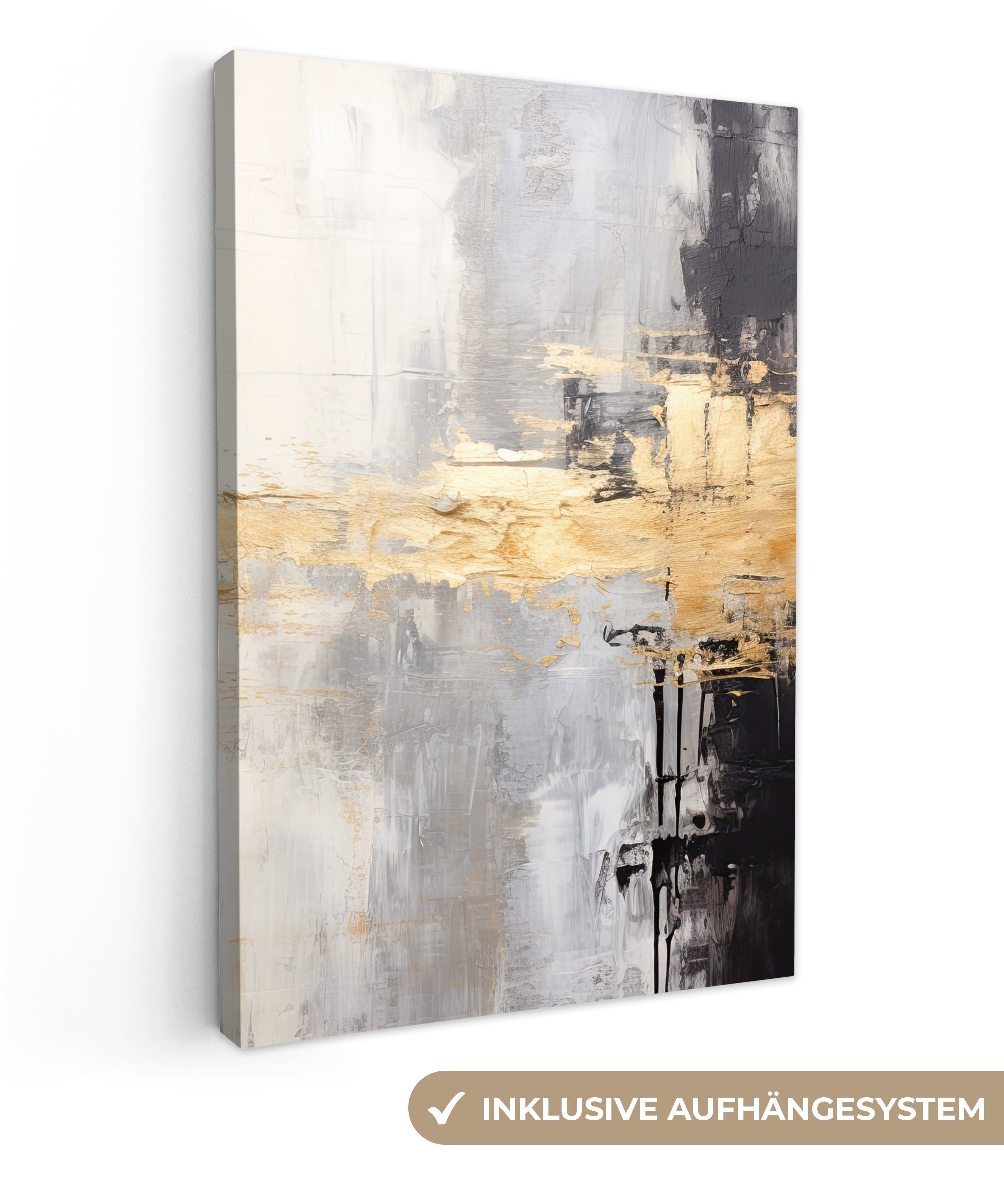 OneMillionCanvasses® Leinwandbild Gold - Luxus - Acryl - Kunst, Fotodruck ( günstig online kaufen