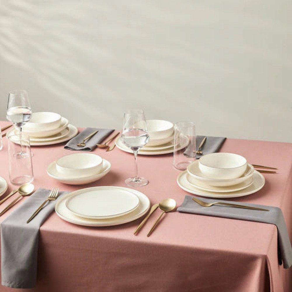 Karaca Geschirr-Set Karaca Stream Bone Meridian Tafelservice 24-tlg 6 Personen