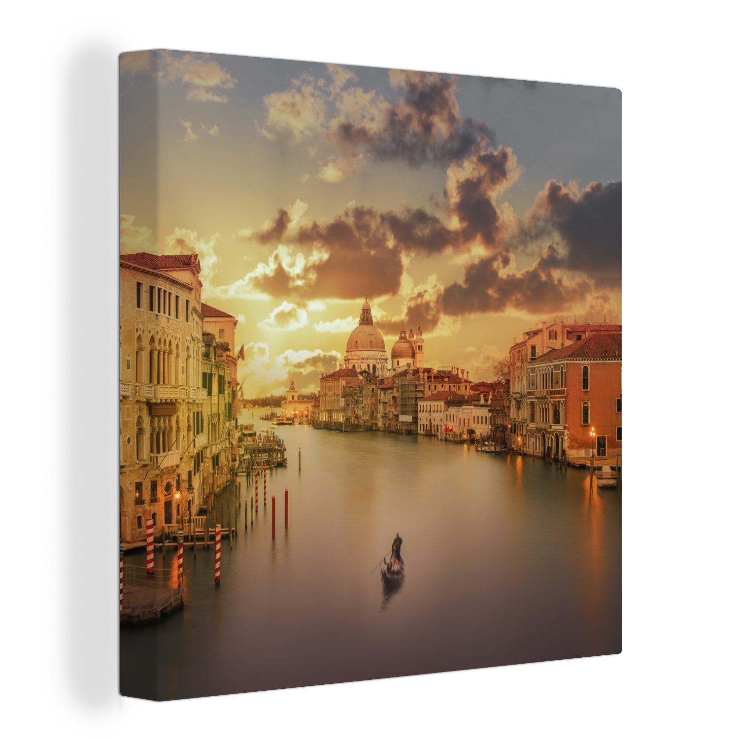 Wohnzimmer Leinwandbild Schlafzimmer (1 Italien St), Bilder Leinwand für Gondel - OneMillionCanvasses® Grande, - Canal