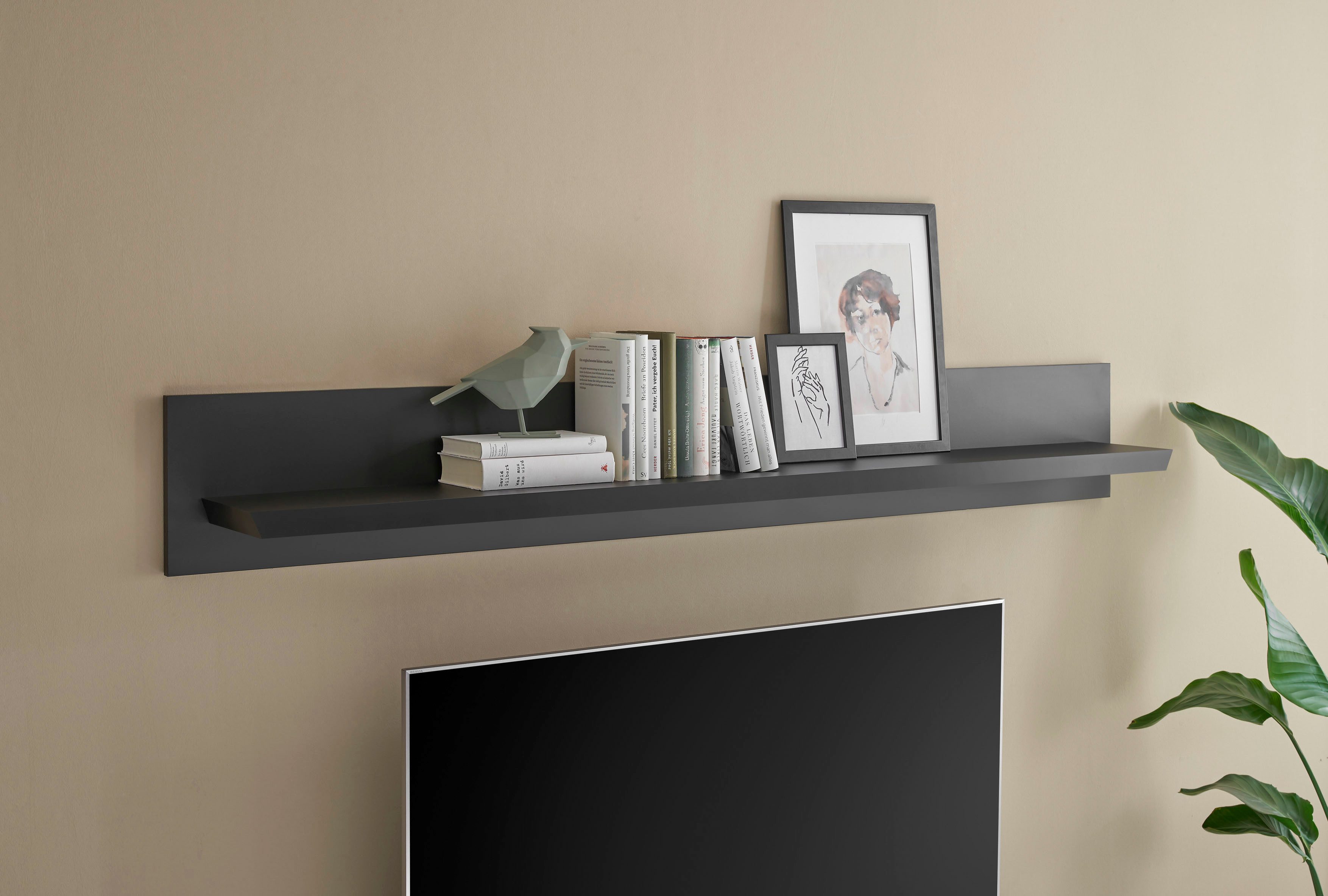 Home affaire Wandboard Lincoln, Wandregal im Landhausstil, Wandhalter mit Ablagefläche, edles Design, in zwei Größen verfügbar, vielseitig einsetzbar