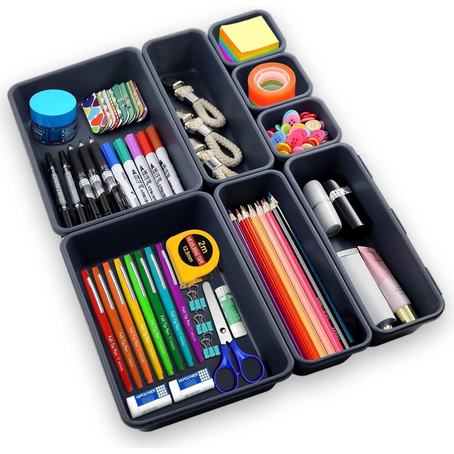 LuxusKollektion Schubladeneinsatz 8er Set Schubladen Organizer Aufbewahrungsbox Ordnungssystem Schublade (8 St)
