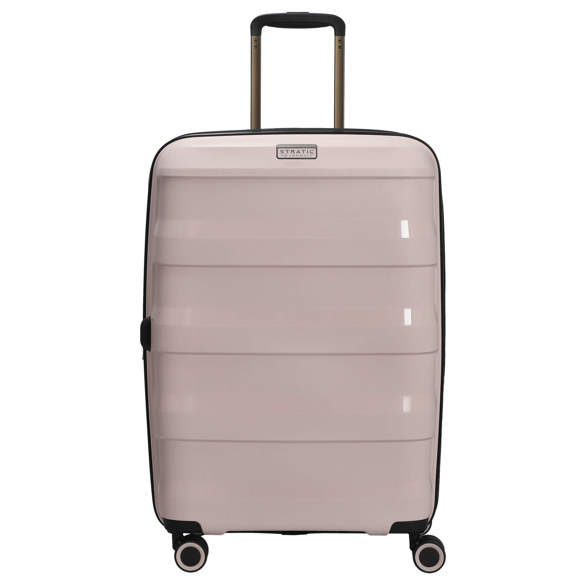 Stratic Koffer Straw+ - 4-Rollen-Trolley 66 cm M erw. (rose), 4 Rollen Rollen