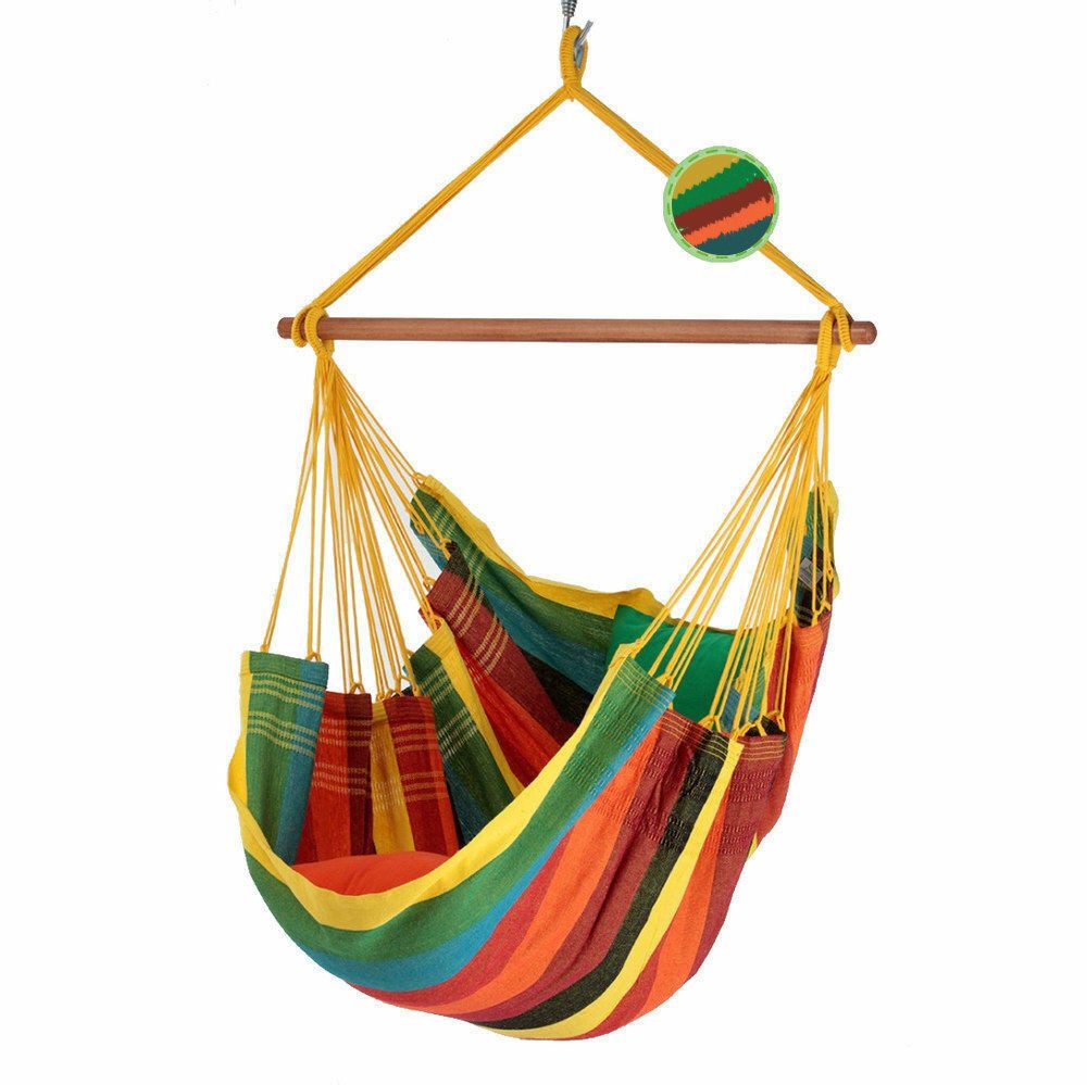 denaná Hängestuhl Hängestuhl Hängesessel Abacaxi bunt aus 100 % Baumwolle Denana, Hochwertige Qualität