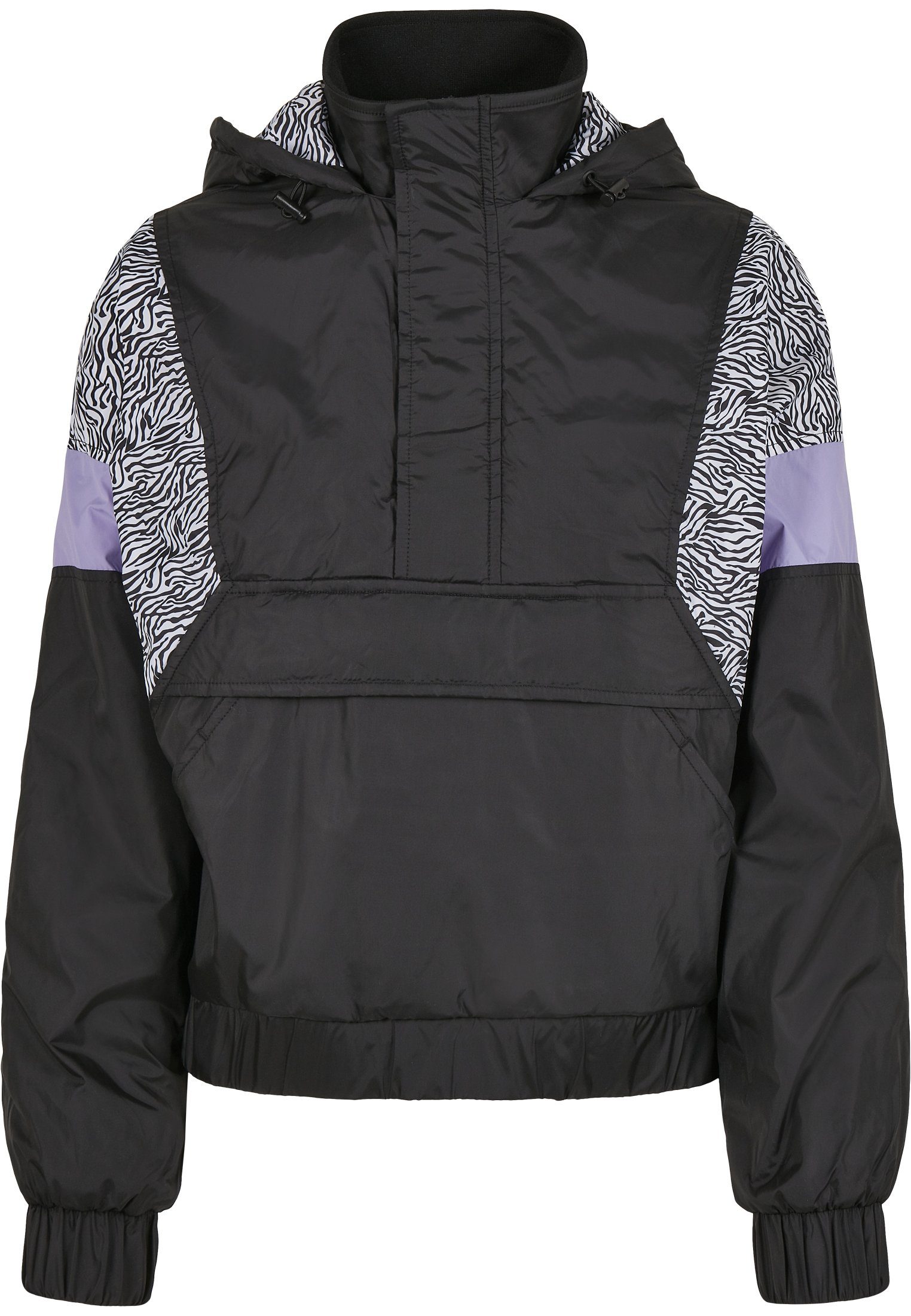 AOP Over Ladies Mixed Outdoorjacke (1-St) URBAN black/zebra CLASSICS Jacket Pull Damen