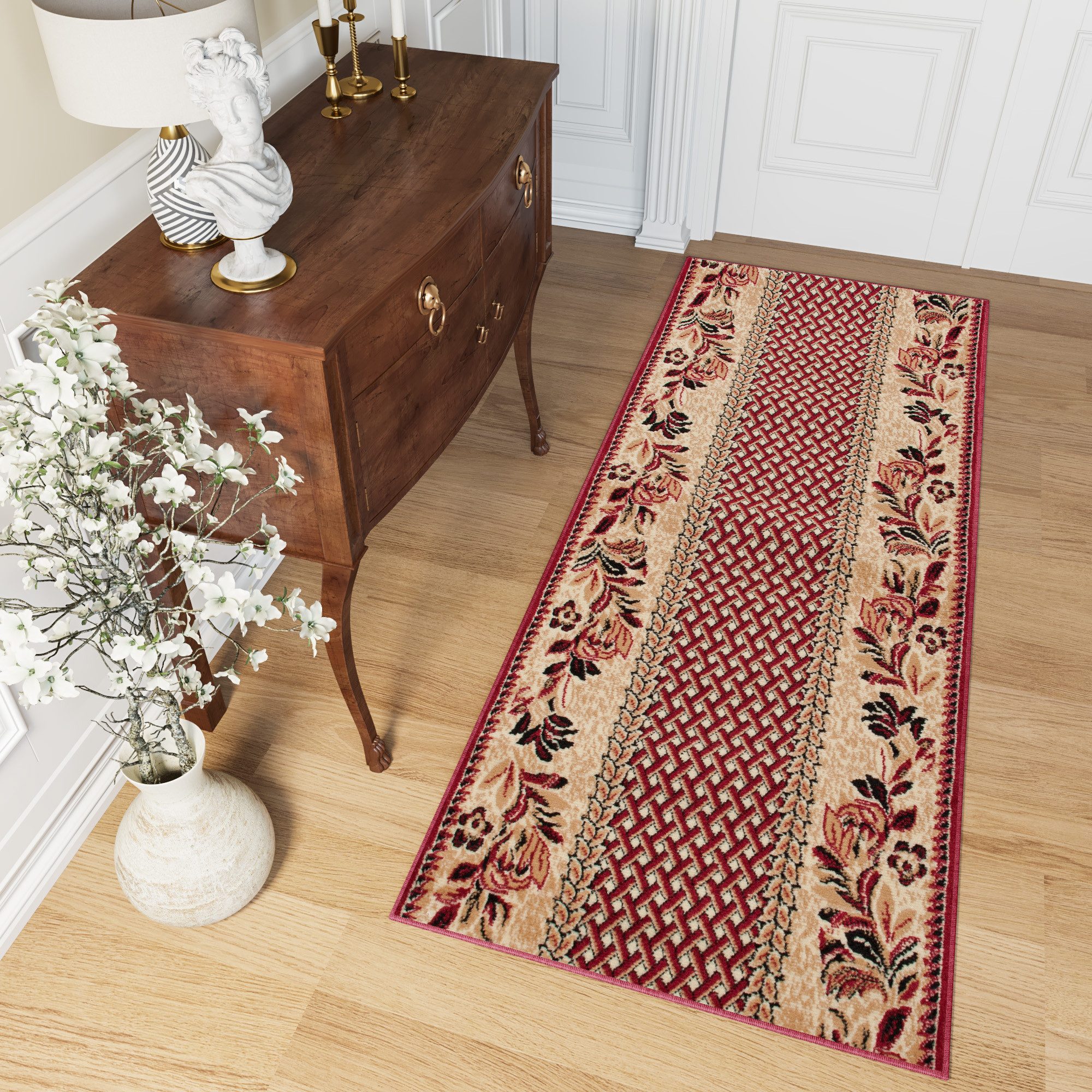 Tapiso Läufer ATLAS, rechteckig, Höhe: 8 mm, Meterware Flur Kurzflor Küche Wohnzimmer Schlafzimmer