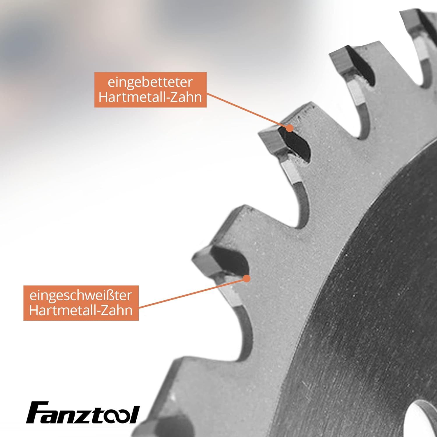 Fanztool Akku-Rasentrimmer Kreissägeblatt Freischneider Klinge 230D x 36Z mit Zahnschutz