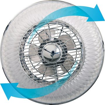 näve LED Deckenleuchte Viento Deckenventilator, Ventilatorfunktion, LED fest integriert, warmweiß - kaltweiß, Deckenlampe, Ventilator, CCT, dimmbar, Fernbedienung, Batterien