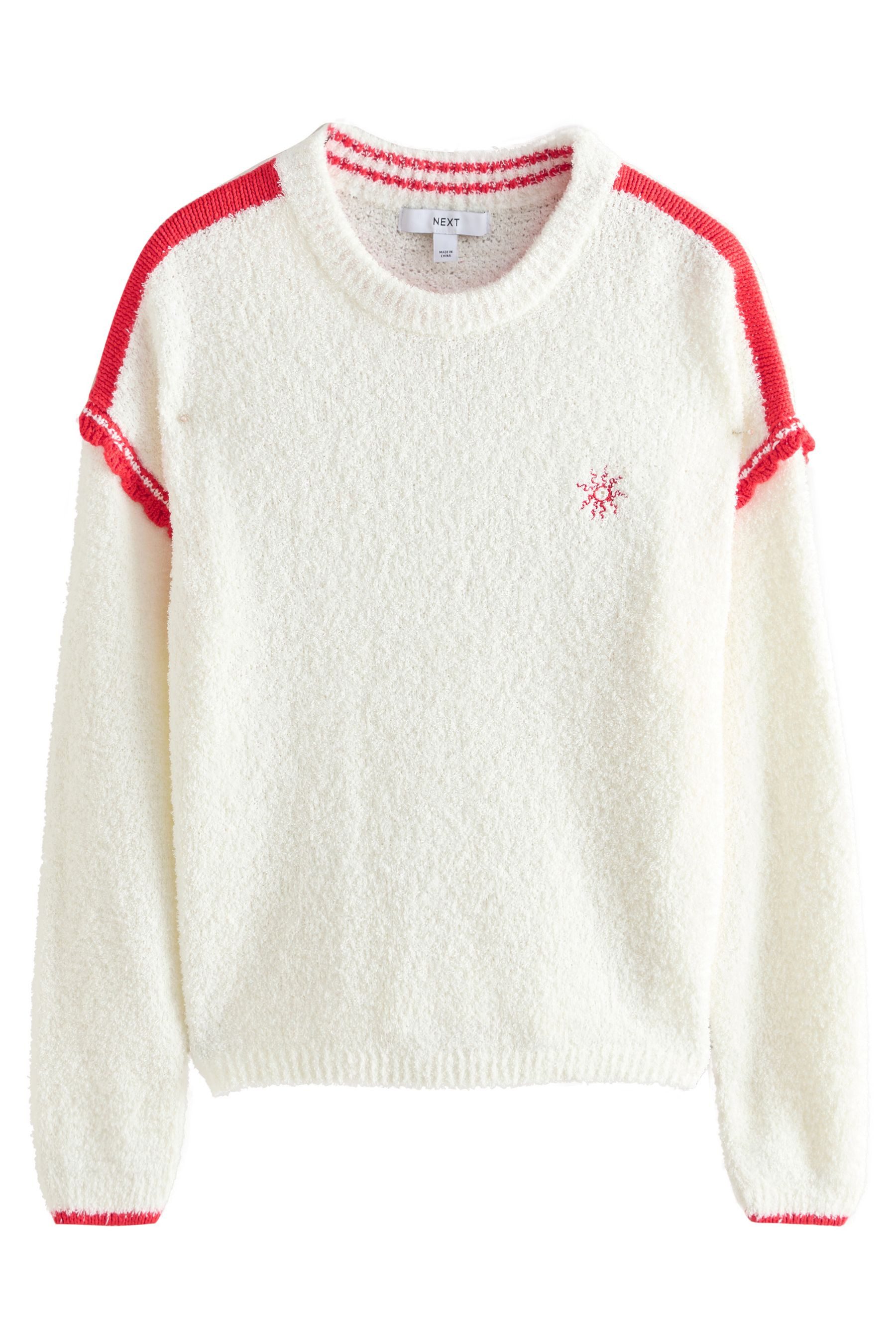 Next Rundhalspullover Frottee-Pullover mit hohem Baumwollanteil (1-tlg)