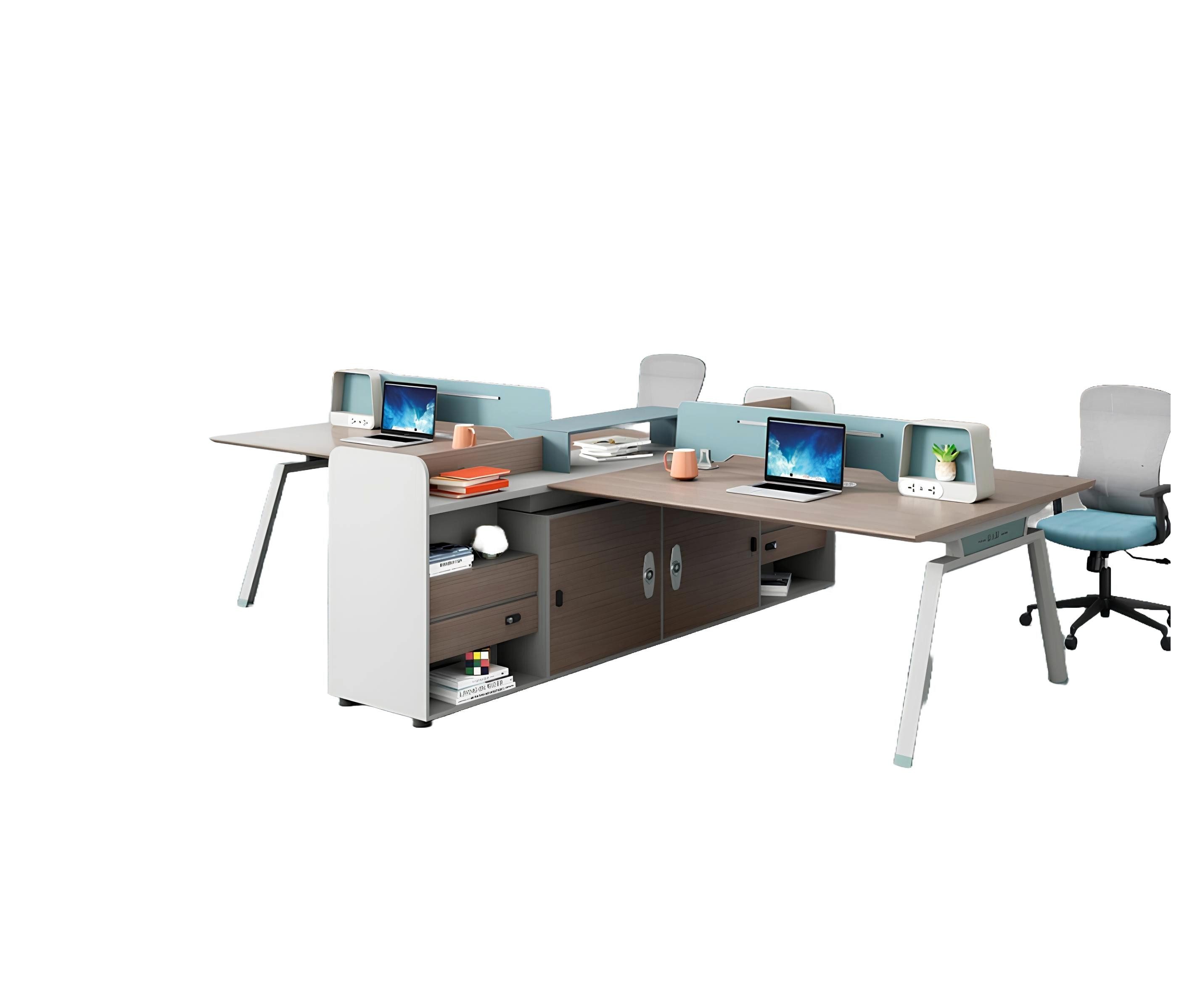 JVmoebel Schreibtisch Gemeinschaftstisch für Coworking und Teambüros, modernes Design (Schreibtisch für 4 Personen), Made in Europa