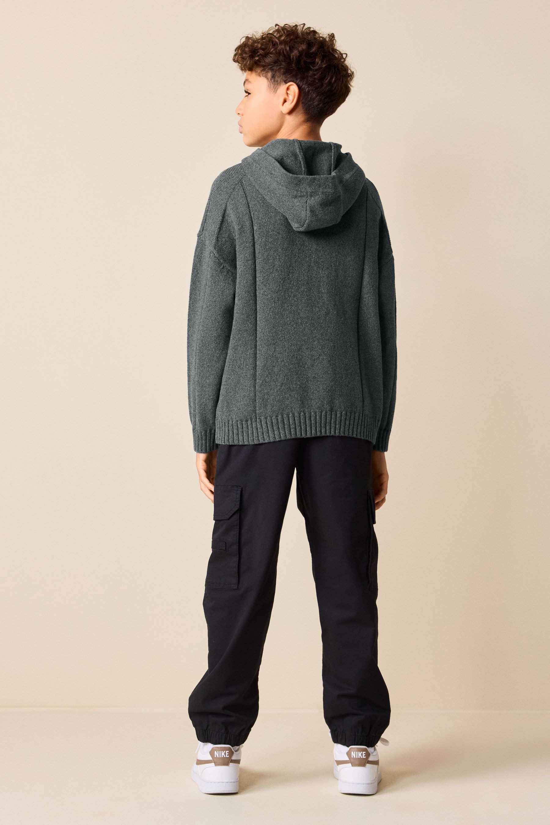 Next Kapuzenpullover Gestricktes Kapuzensweatshirt (1-tlg)