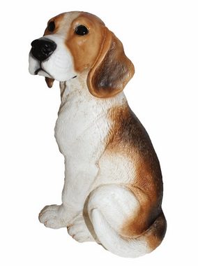 Castagna Tierfigur Figur Hund britischer Beagle Hundefigur Castagna aus Resin H 31 cm