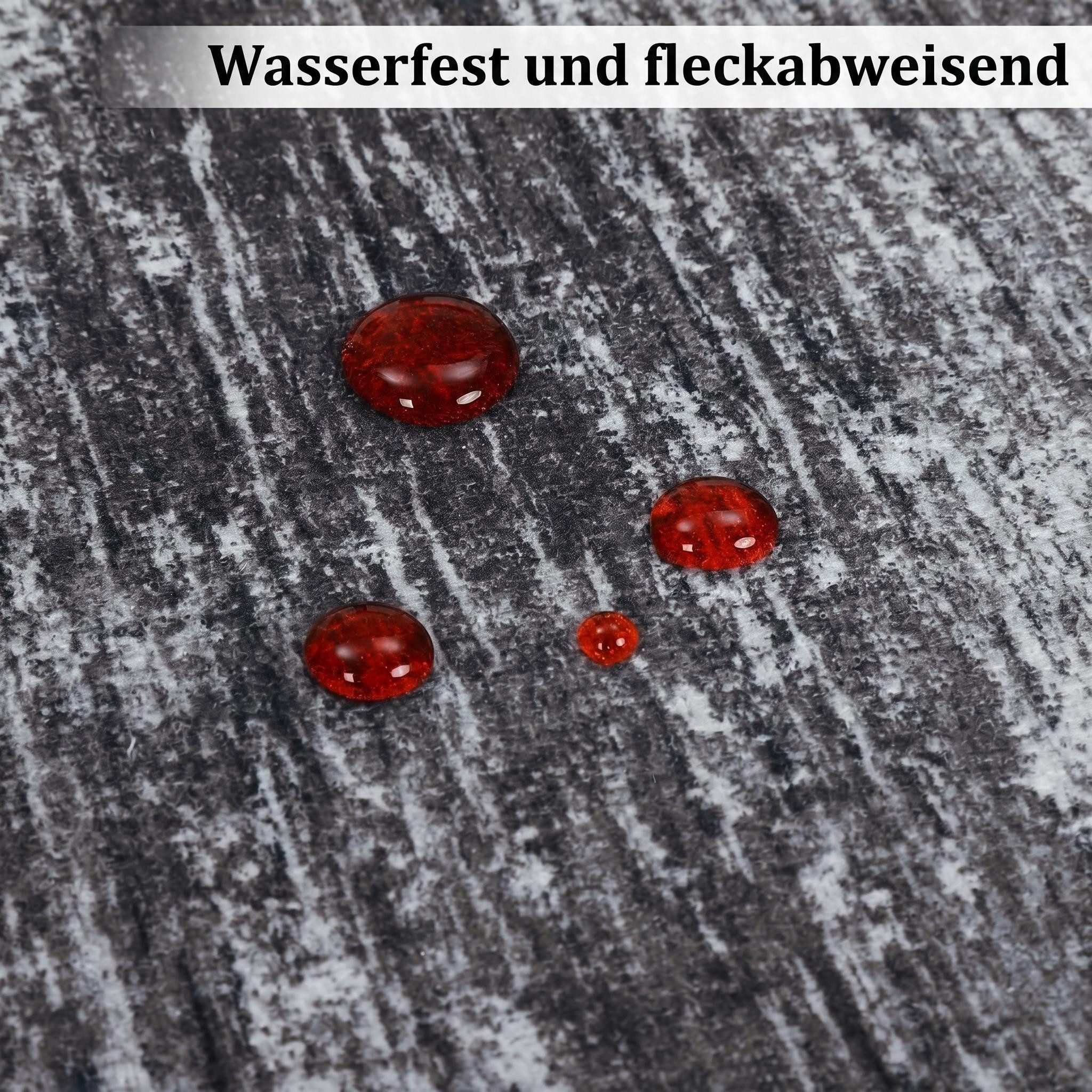 GarveeMore Teppich mit Struktur-Optik für Wohnzimmer & Schlafzimmer & Flur, faltbar, rechteckig, Höhe: 6 mm, maschinenwaschbar, TPR-Rückseite – Bild 5 von 5