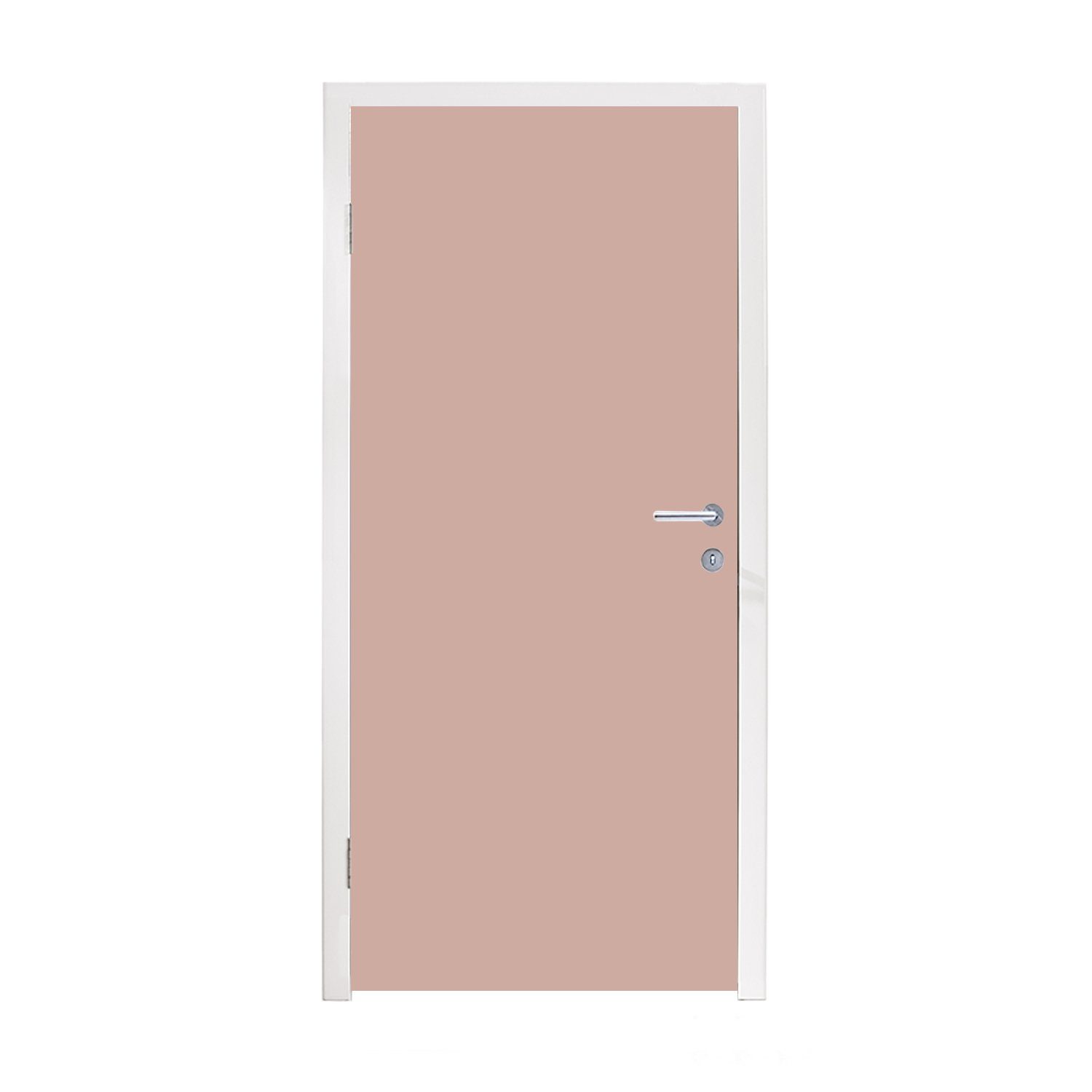MuchoWow Türtapete Rosa - Palette - Einfarbig - Einfarbig rosa, Matt, bedruckt, (1 St), Fototapete für Tür, Türaufkleber, 75x205 cm