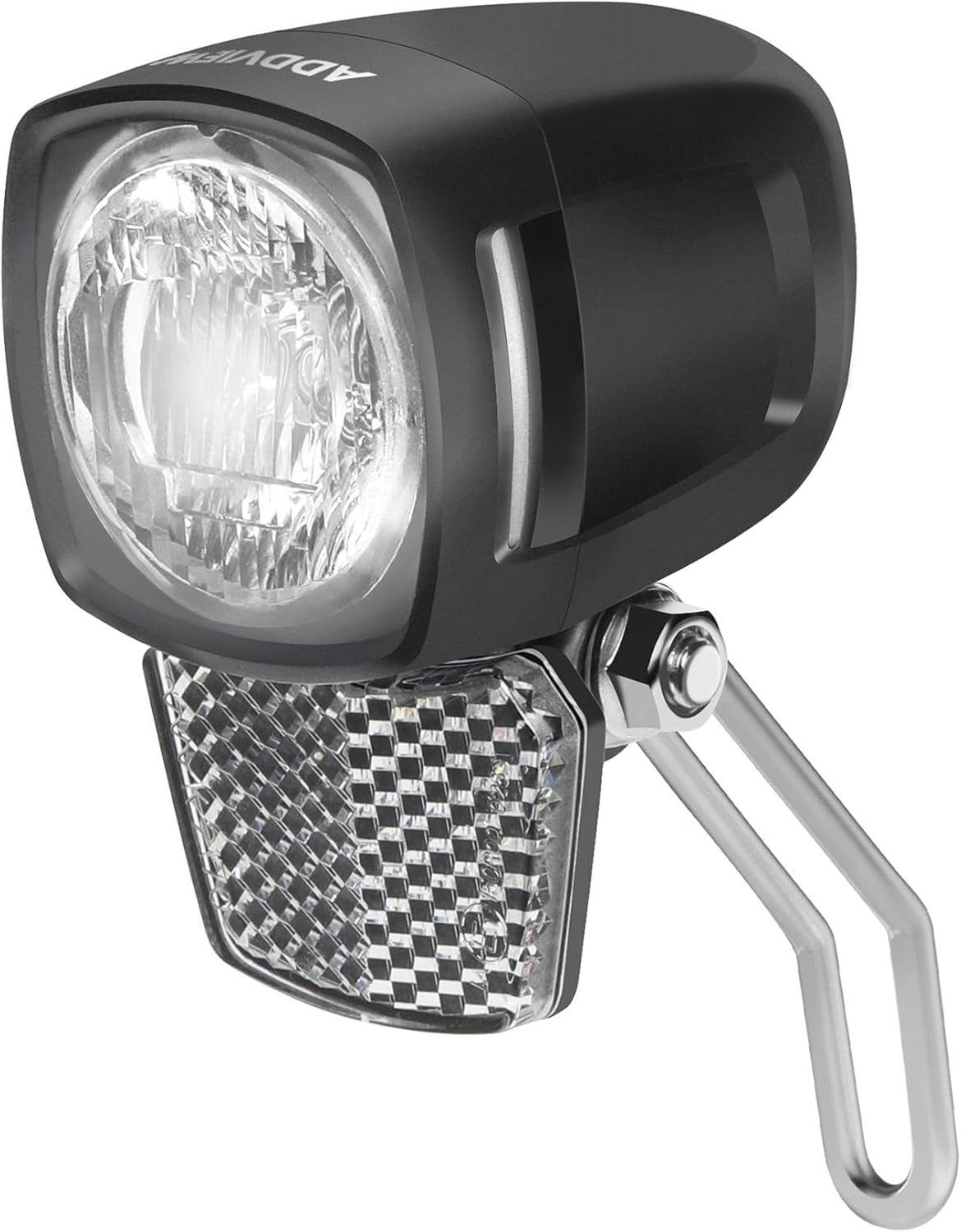 ADDVIEW Fahrradbeleuchtung 60 Lux LED E-Bike Fahrrad Scheinwerfer Reflektor Frontlampe 6-48V DC, E-Bike 6-48V DC