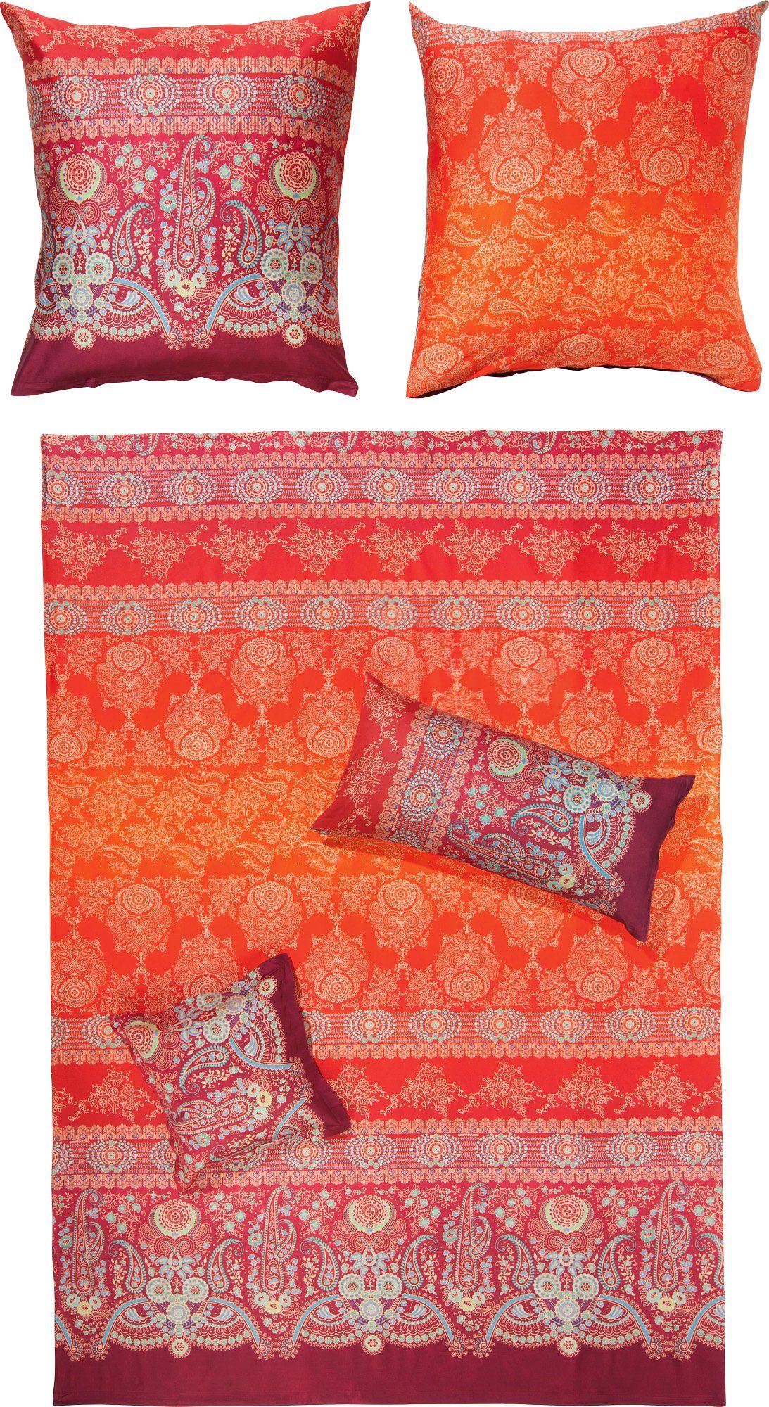 Bassetti Bettwäsche Bettwäsche "Gran Paradiso", Mako-Satin, Paisley günstig online kaufen