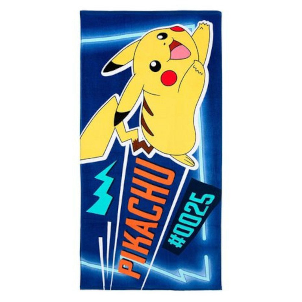 Sun City Badetuch Pokemon Pikachu Strandtuch Handtuch Strandlaken Duschtuch, 140x70 cm