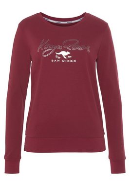 KangaROOS Sweatshirt mit coolem Logoschriftzug