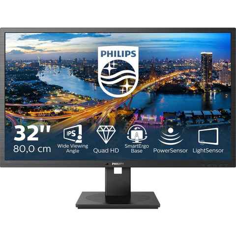Philips 325B1L LED-Monitor (80 cm/31,5 ", 2560 x 1440 px, QHD, 4 ms Reaktionszeit, 75 Hz, IPS)