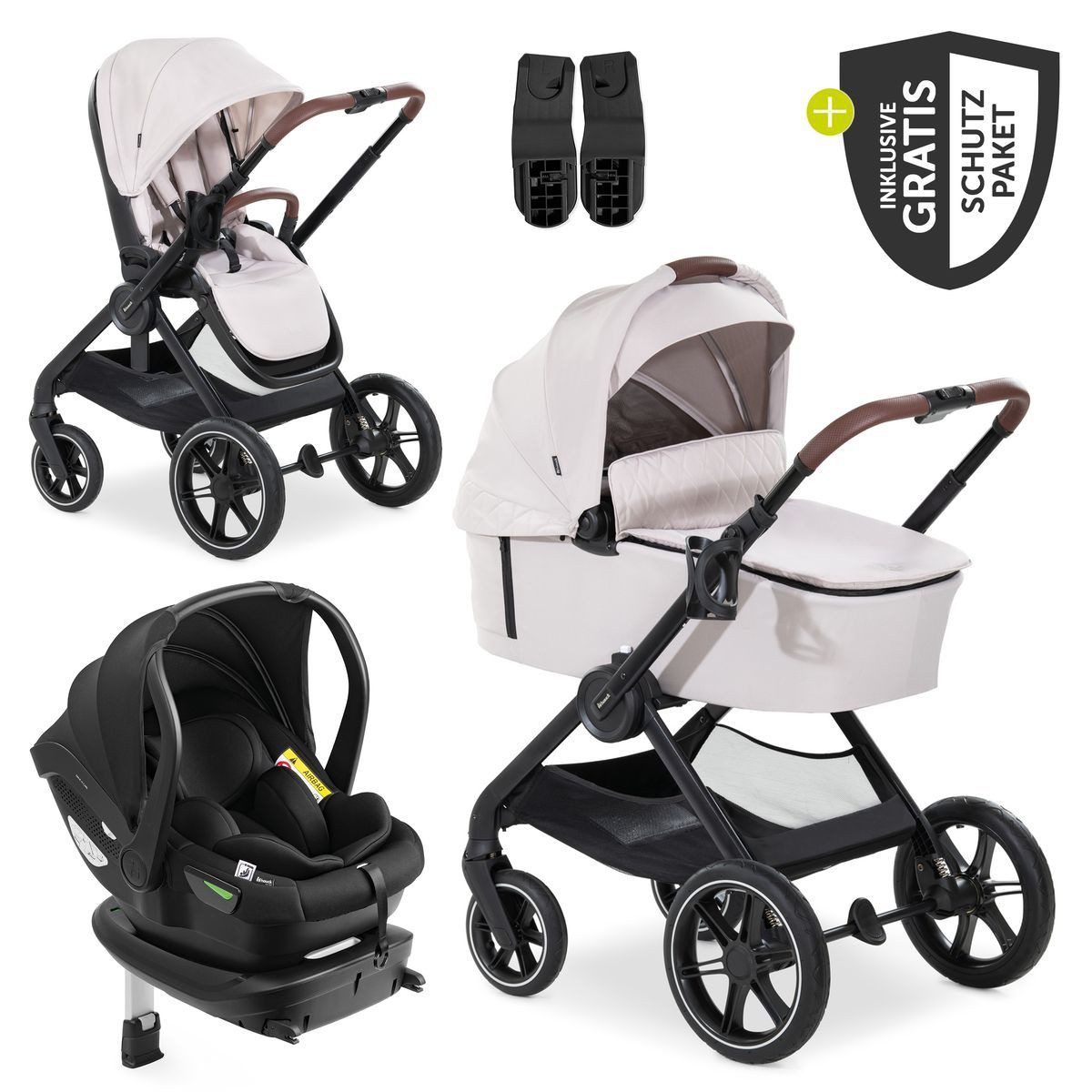 Kombi-Kinderwagen Walk N Care Trio Set - Beige