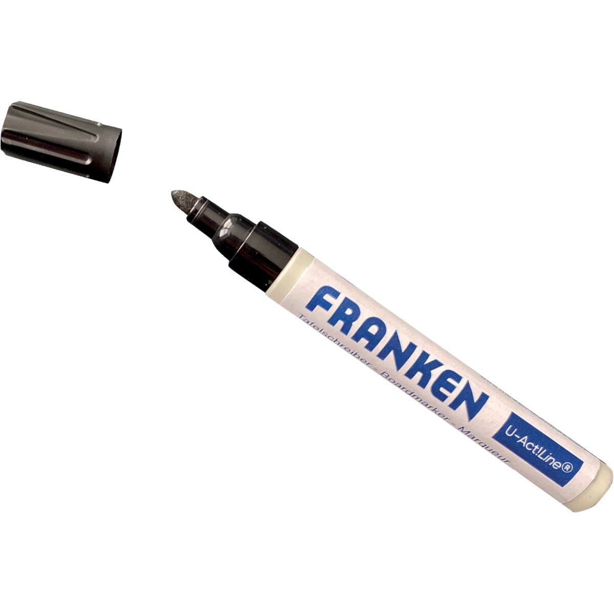 FRANKEN Whiteboard Marker Whiteboardmarker U-Act! Rundspitze 3mm schwarz 4 Stück