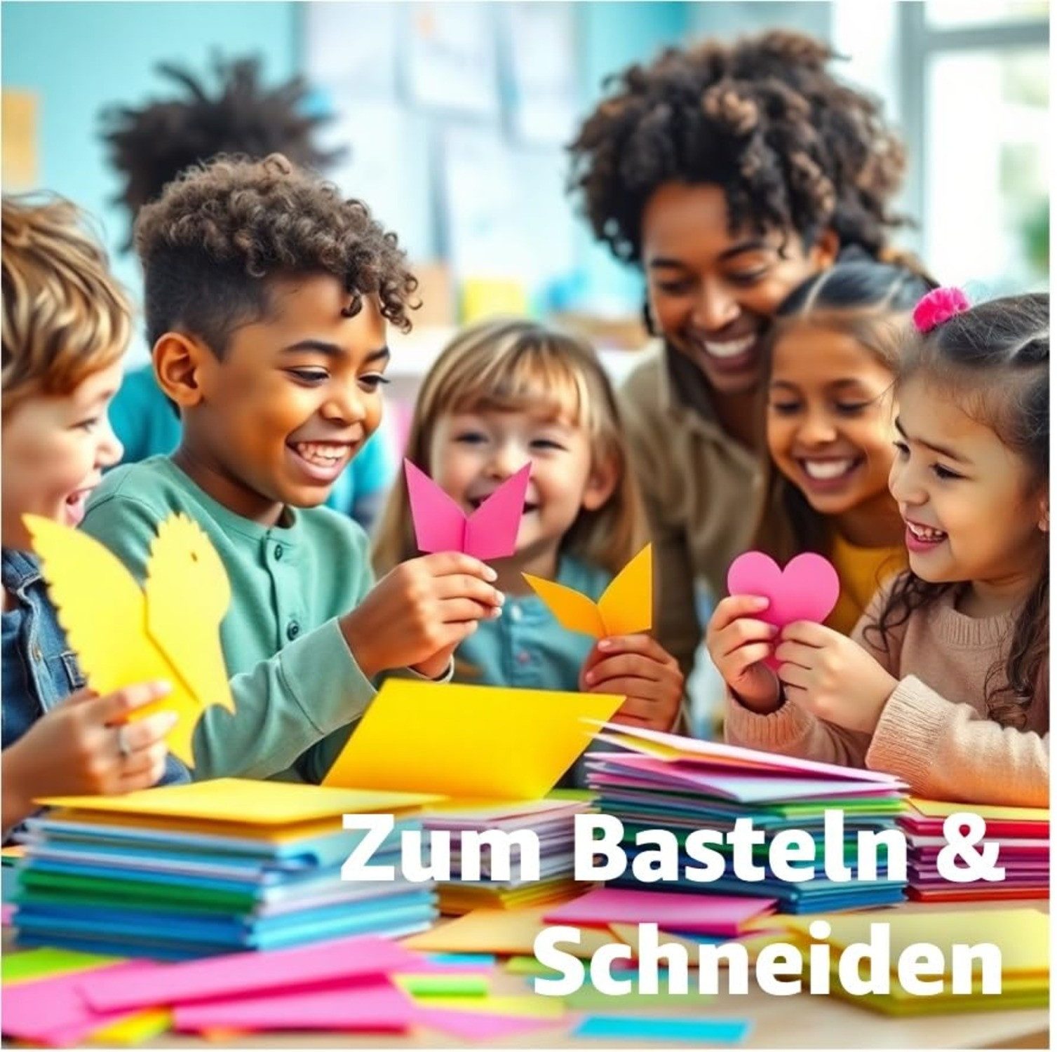 Bastelfreund® Bastelkartonpapier 100x Buntpapier A4 Buntes Papier 140 g/m² - Tonpapier Bastelzubehör, Bedruckbar; Papierstärke 120 g/m²
